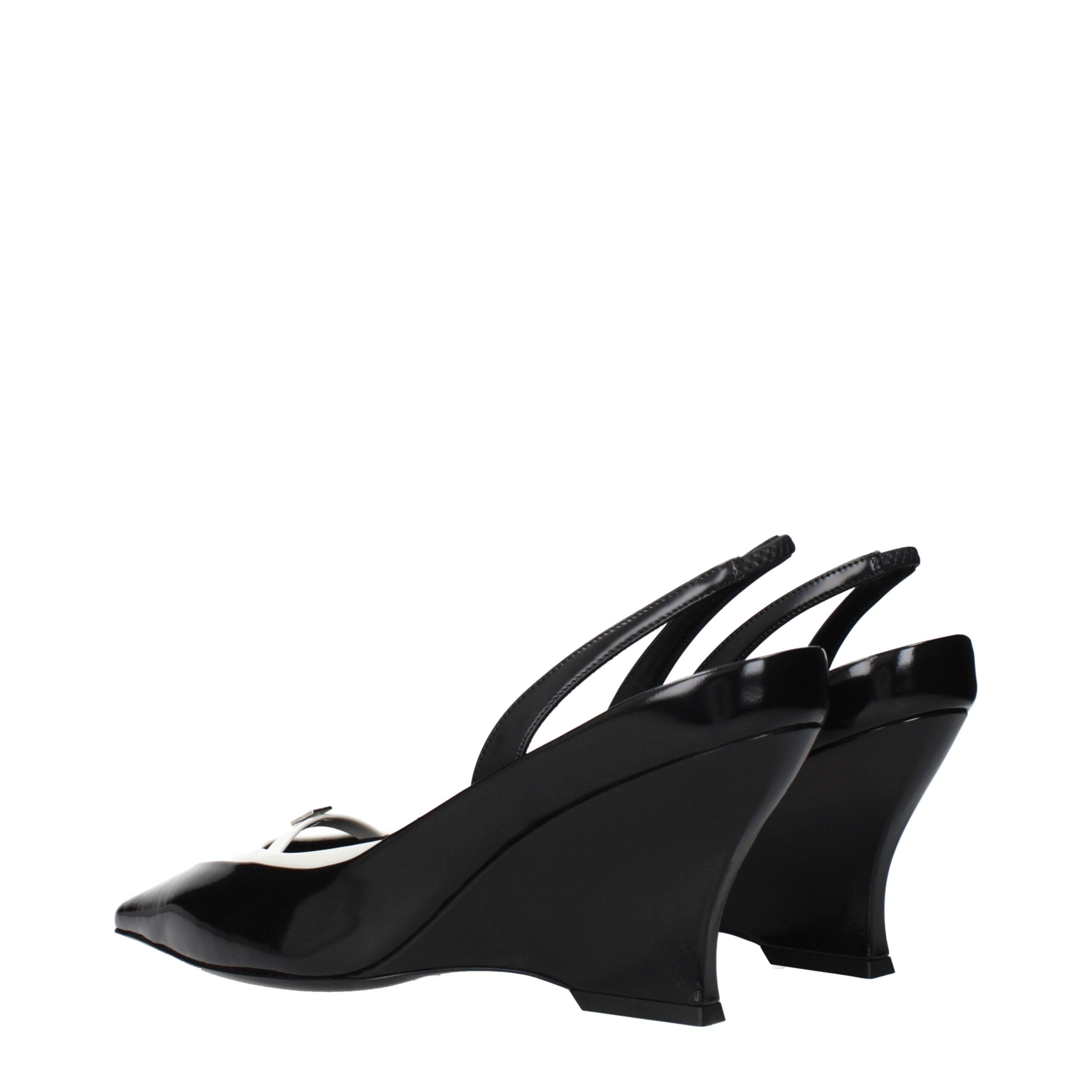 Givenchy Black Leather Wedge Sandals – Artisanal Luxury Footwear