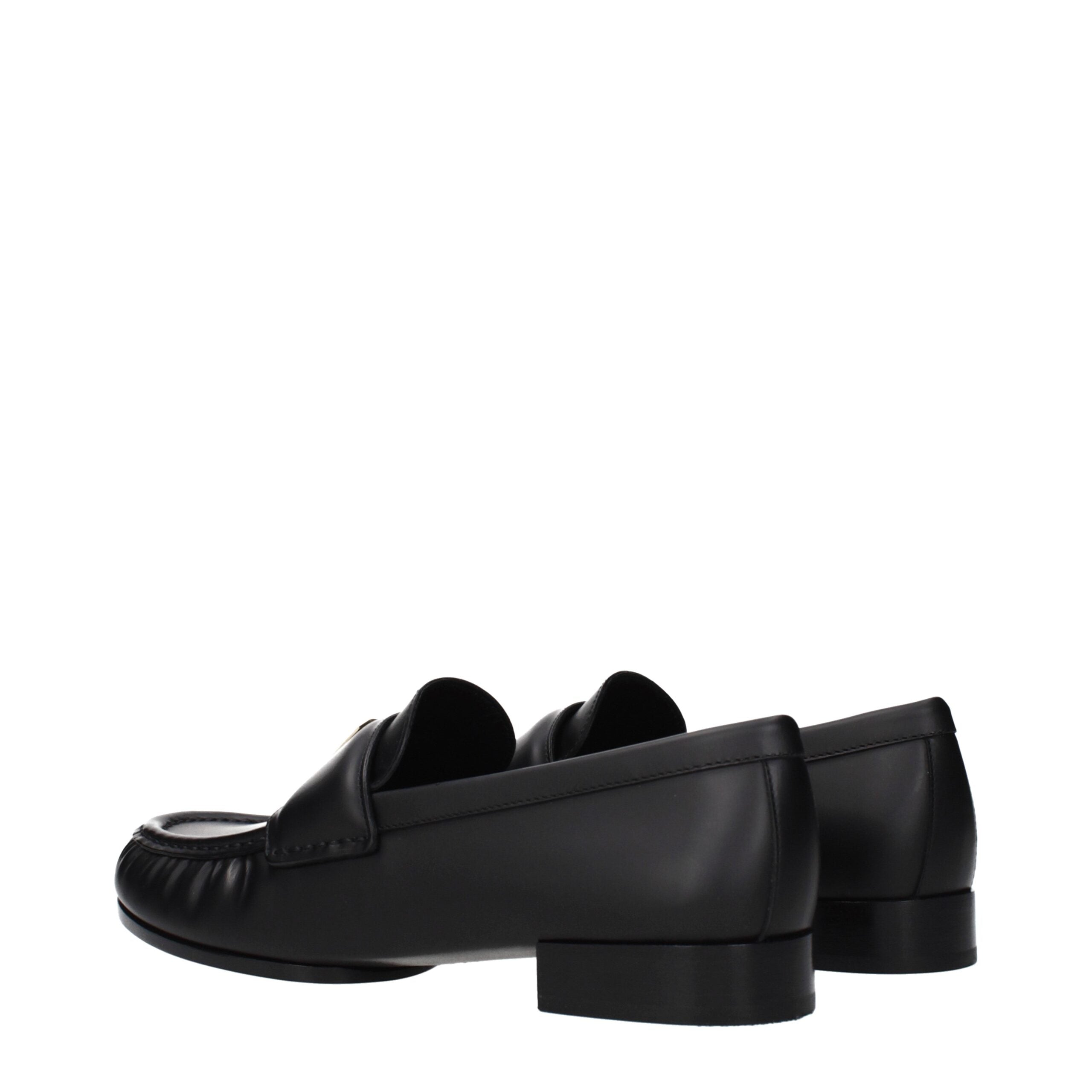 Givenchy Black Leather Slip-On Loafers - Artisanal Luxury Footwear