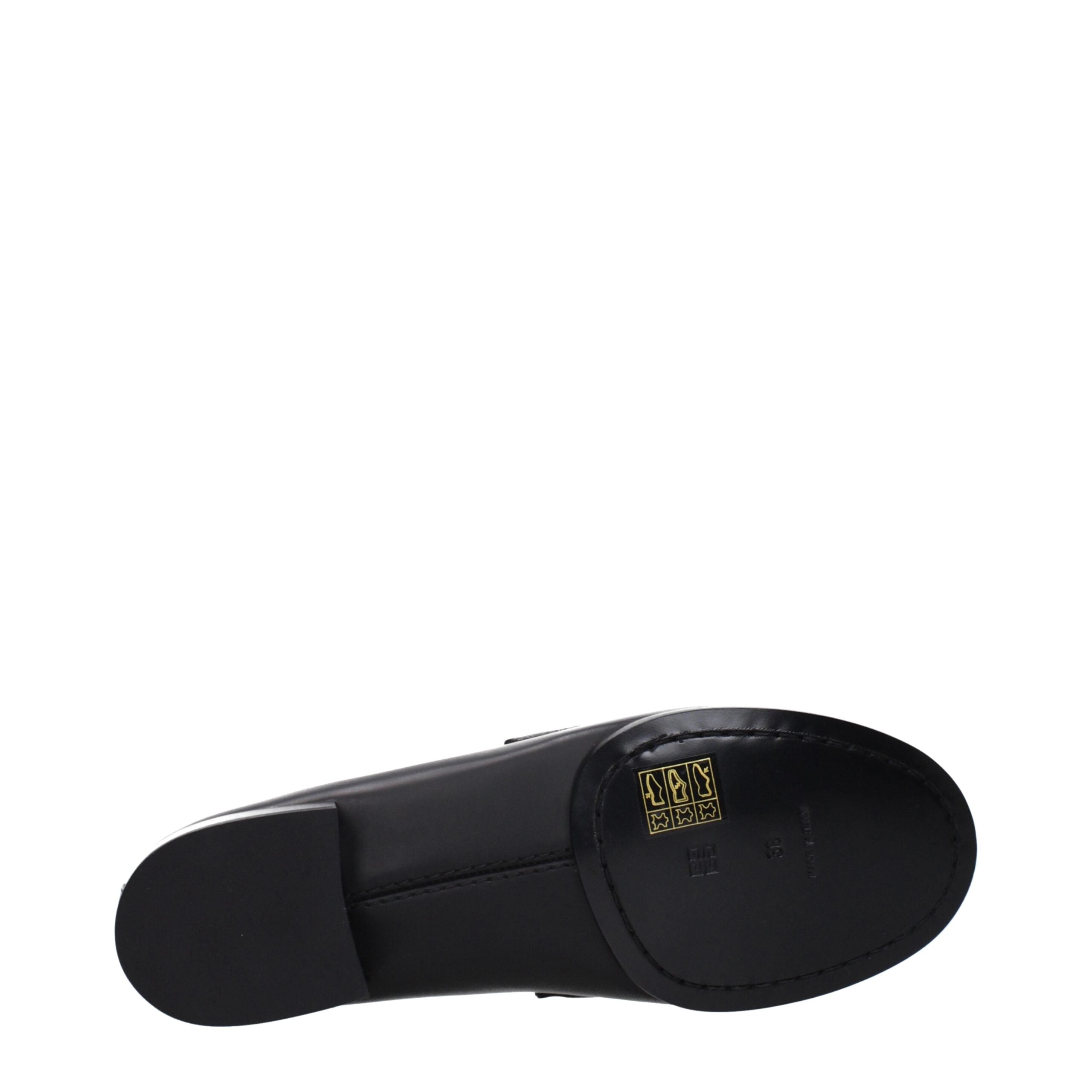 Givenchy Black Leather Slip-On Loafers - Artisanal Luxury Fashion