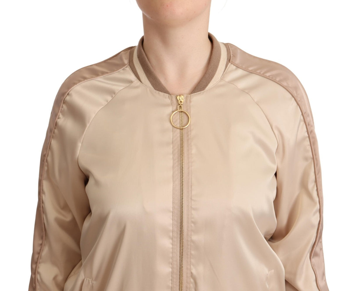 Indulge in the Twinset Bomber Full Zip Jacket, a luxurious blend of comfort and elegance, crafted from premium materials for a timeless, sophisticated allure.