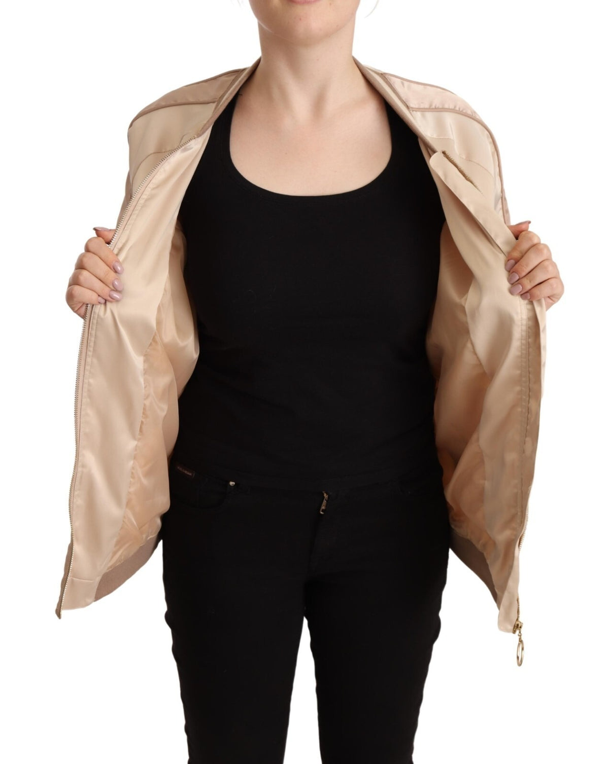 Elevate your style with the Twinset Bomber Full Zip Jacket, a luxurious blend of comfort and sophistication crafted from premium materials, perfect for any occasion.
