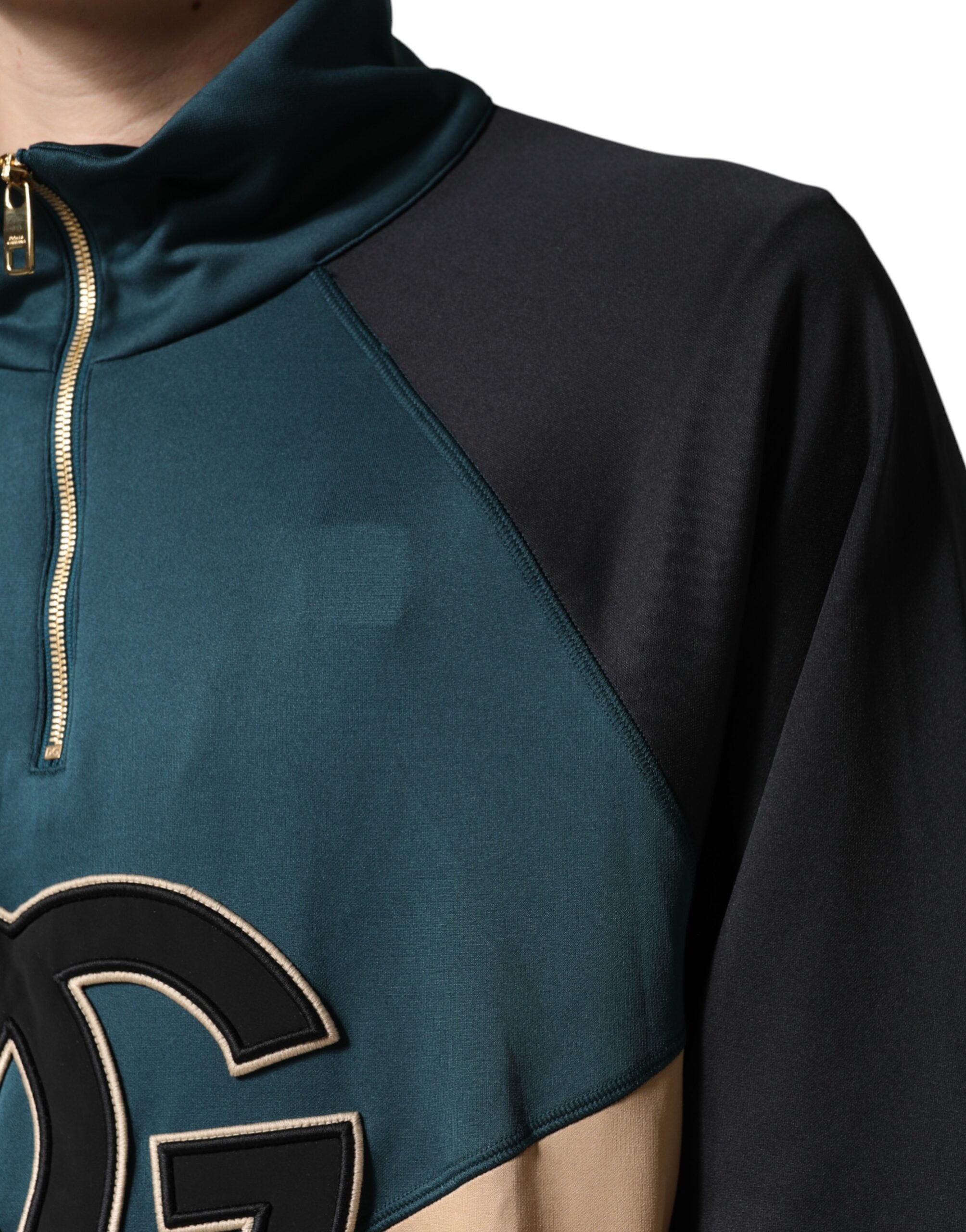 Dolce & Gabbana DG Mock Neck Sweatshirt Sweater Multicolor