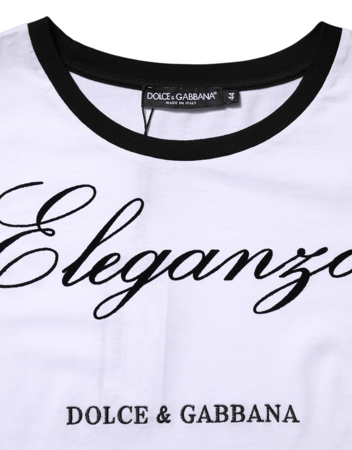 Dolce & Gabbana White Eleganza Cotton Tee – Artisanal Luxury