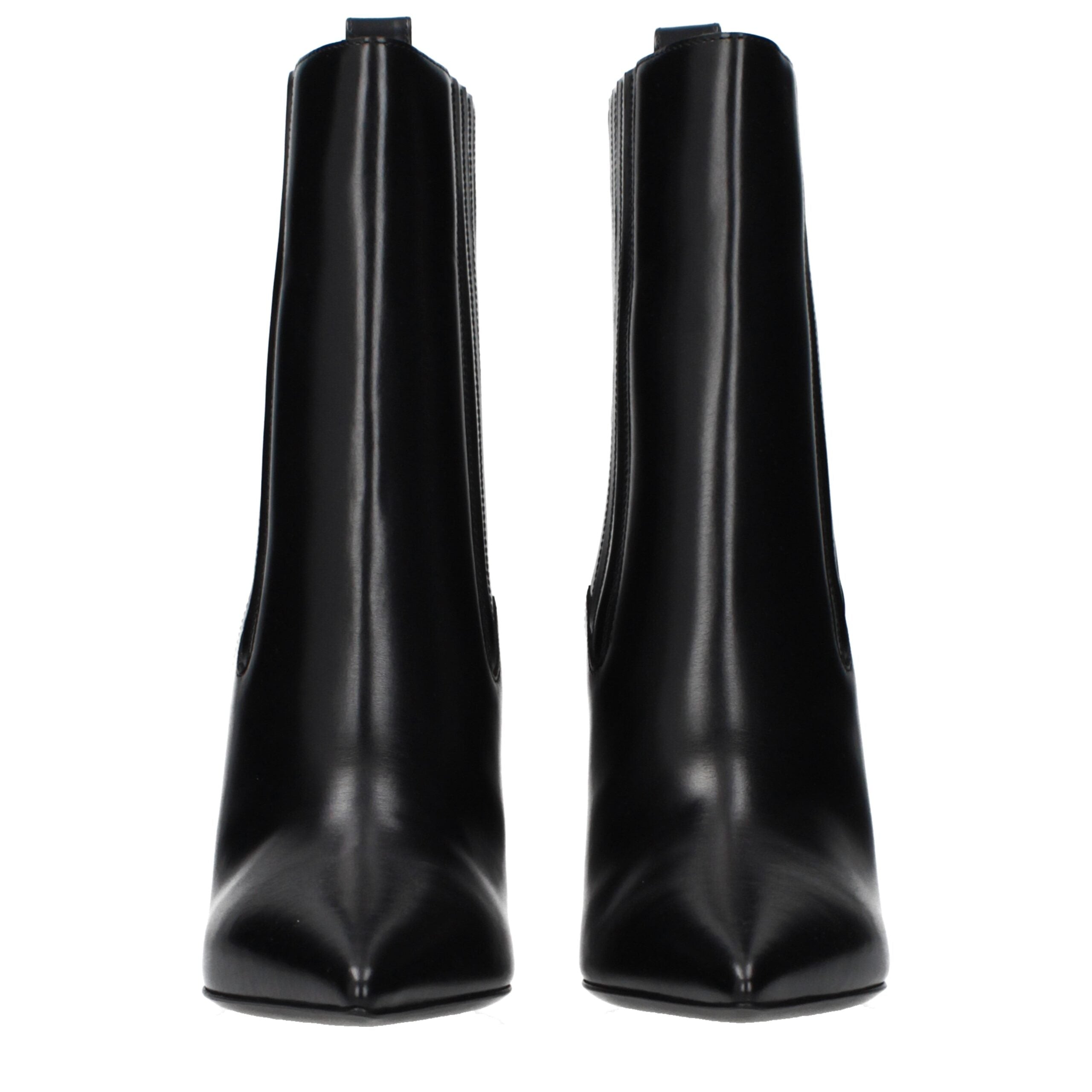 Valentino Garavani Black Leather Ankle Boots - Designer Elegance