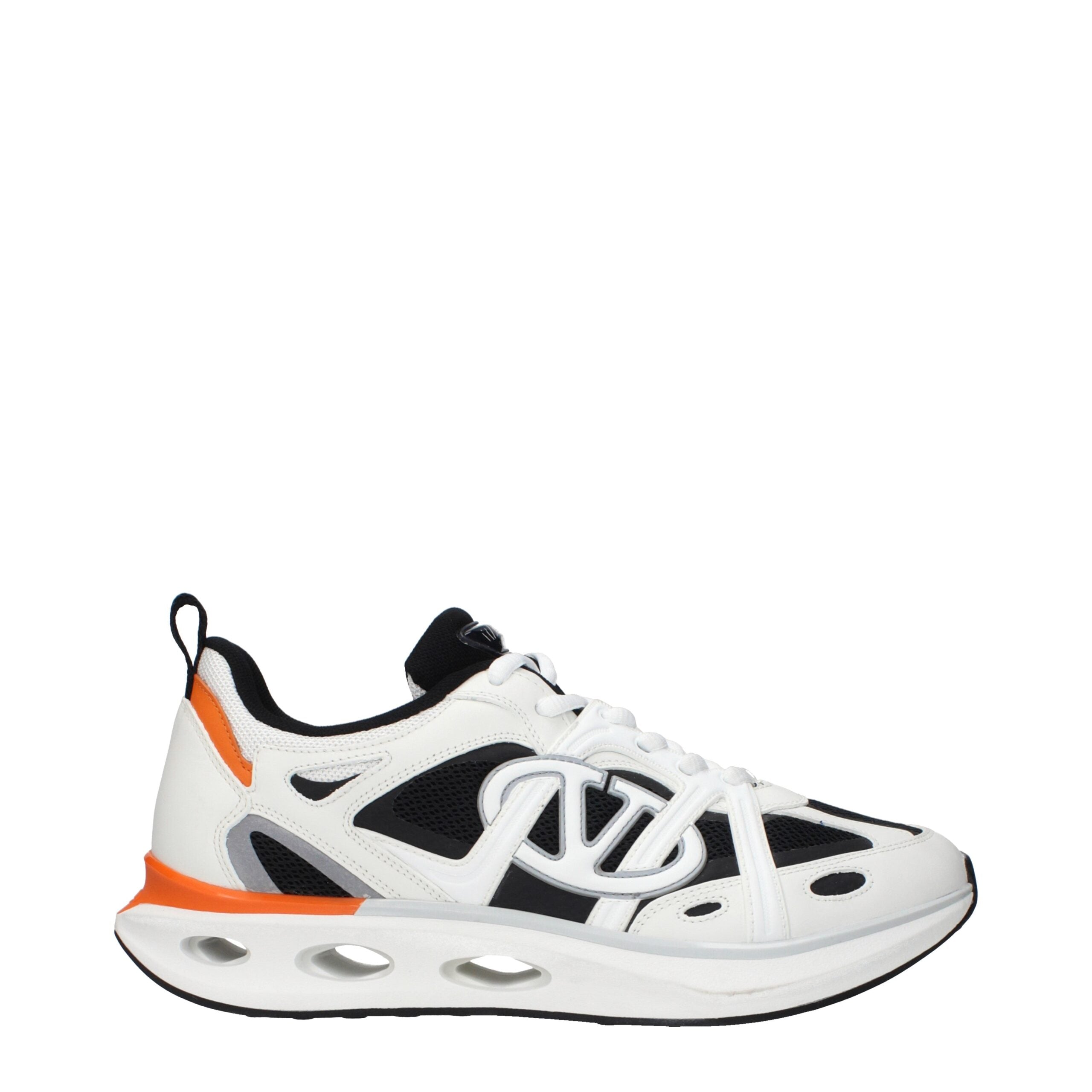Valentino Garavani White Fabric Athletic Sneakers - Luxury Redefined