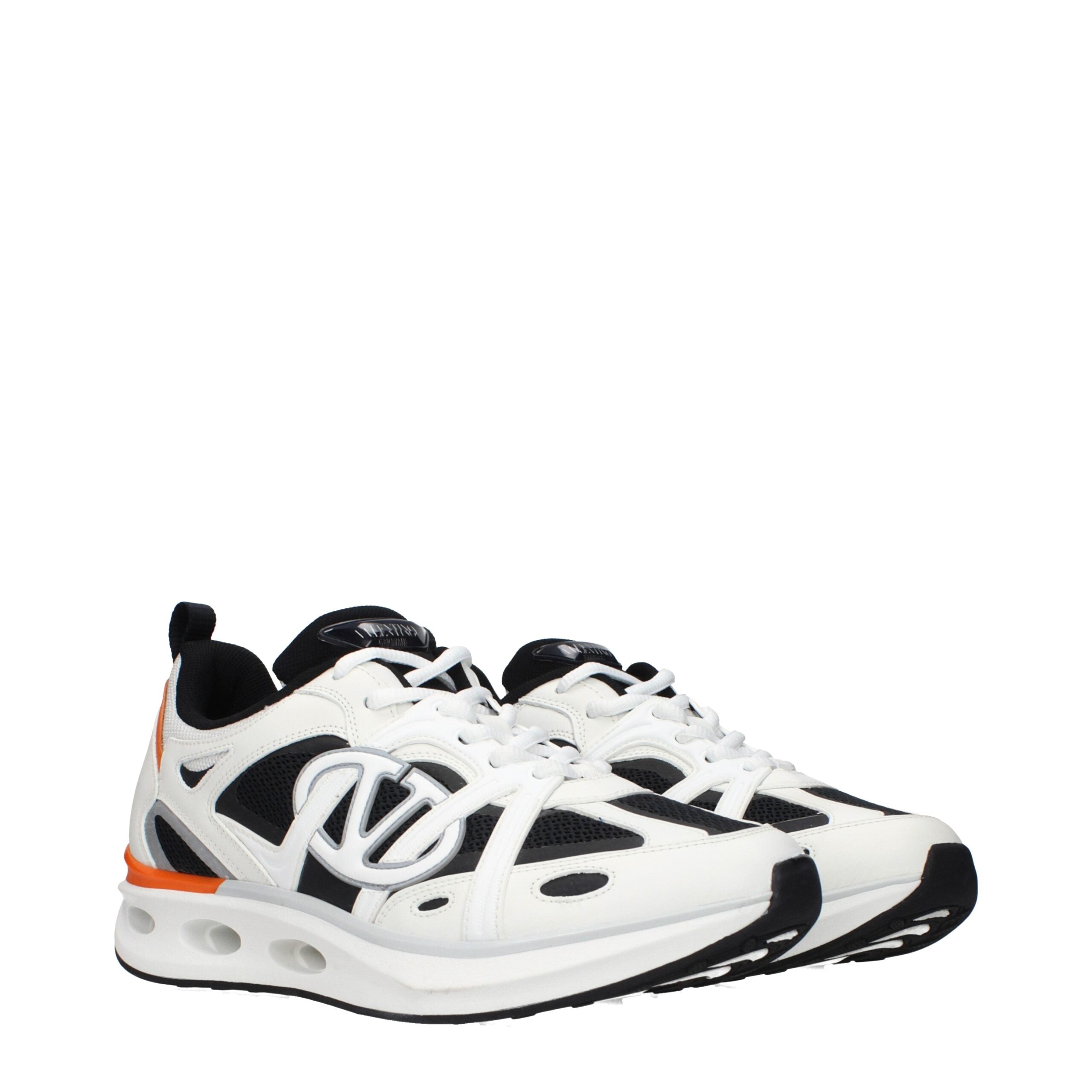 Valentino Garavani White Fabric Athletic Sneakers - Luxury Redefined