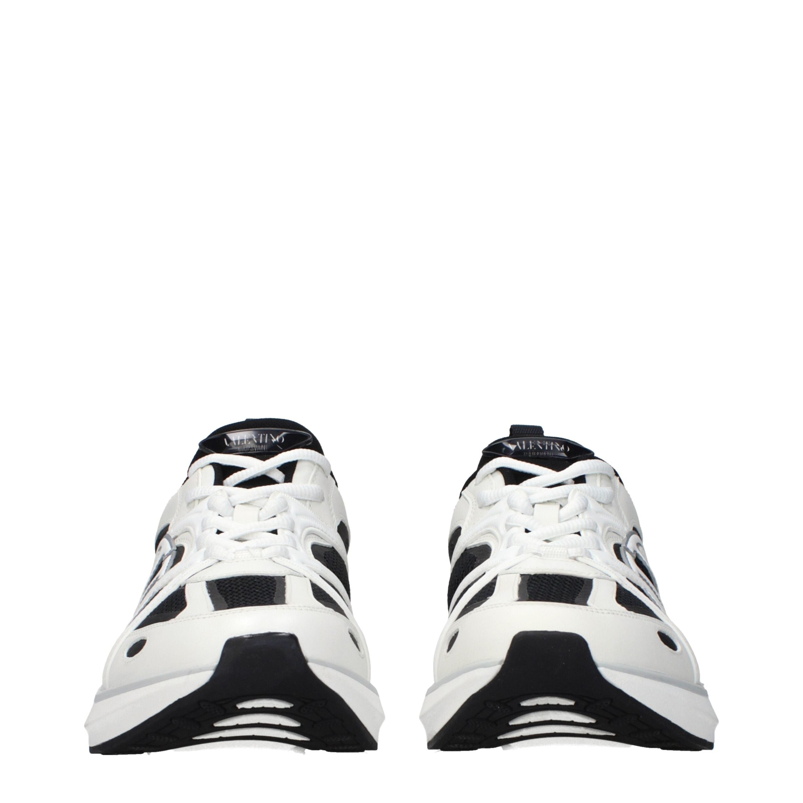 Valentino Garavani White Fabric Athletic Sneakers - Luxury Redefined