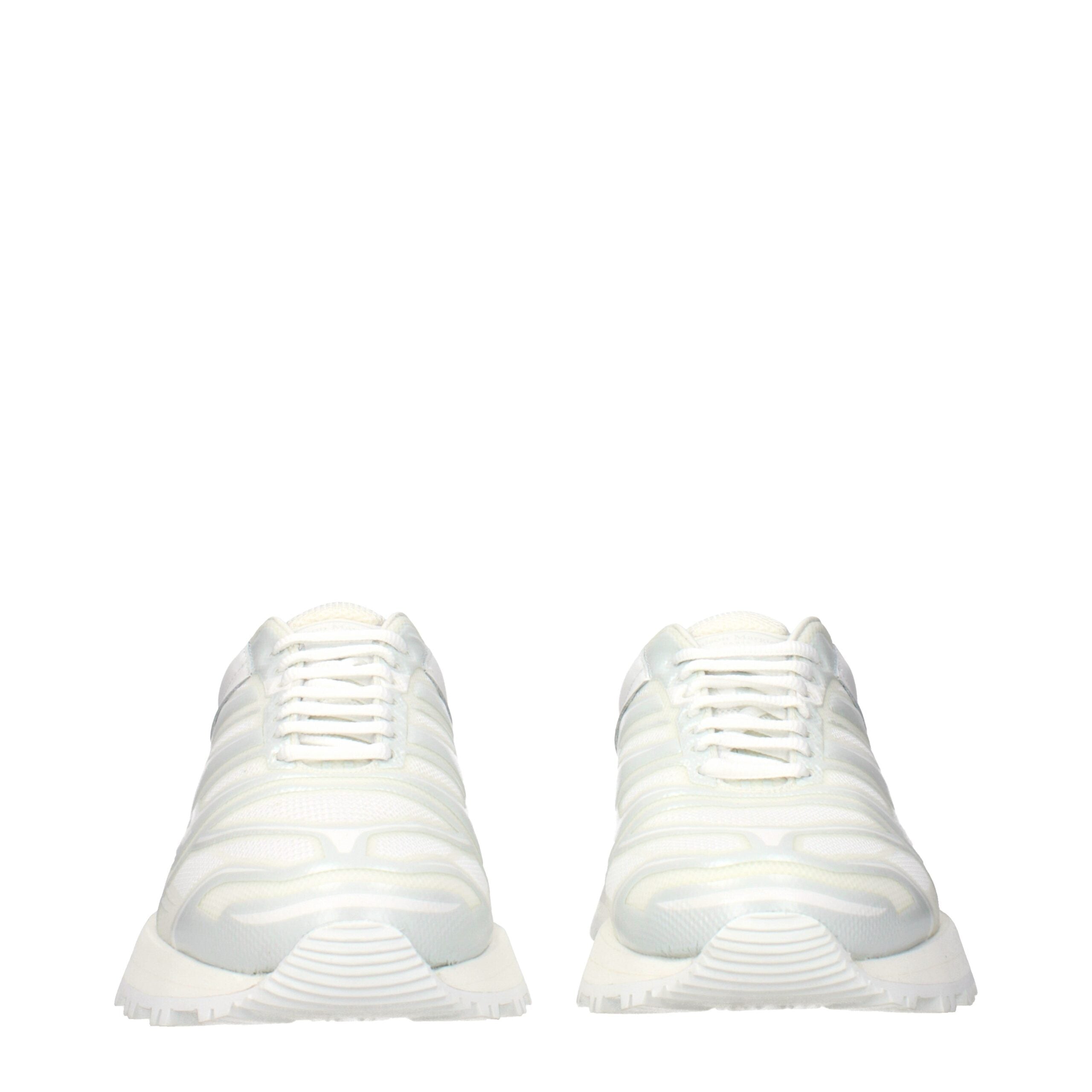 Maison Margiela White Fabric Athletic Sneakers