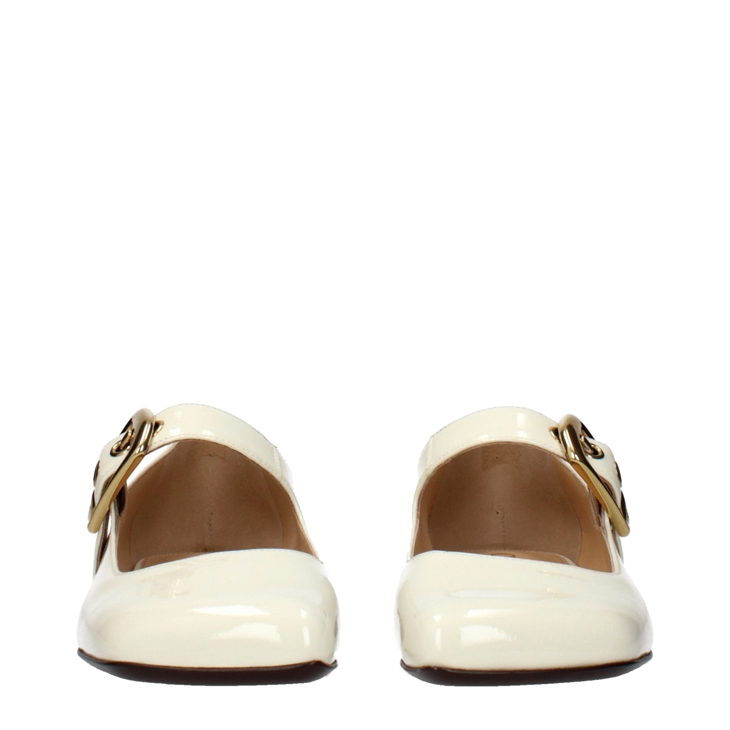 Chloé Beige Leather Ballet Flats - Artisanal Luxury Elegance