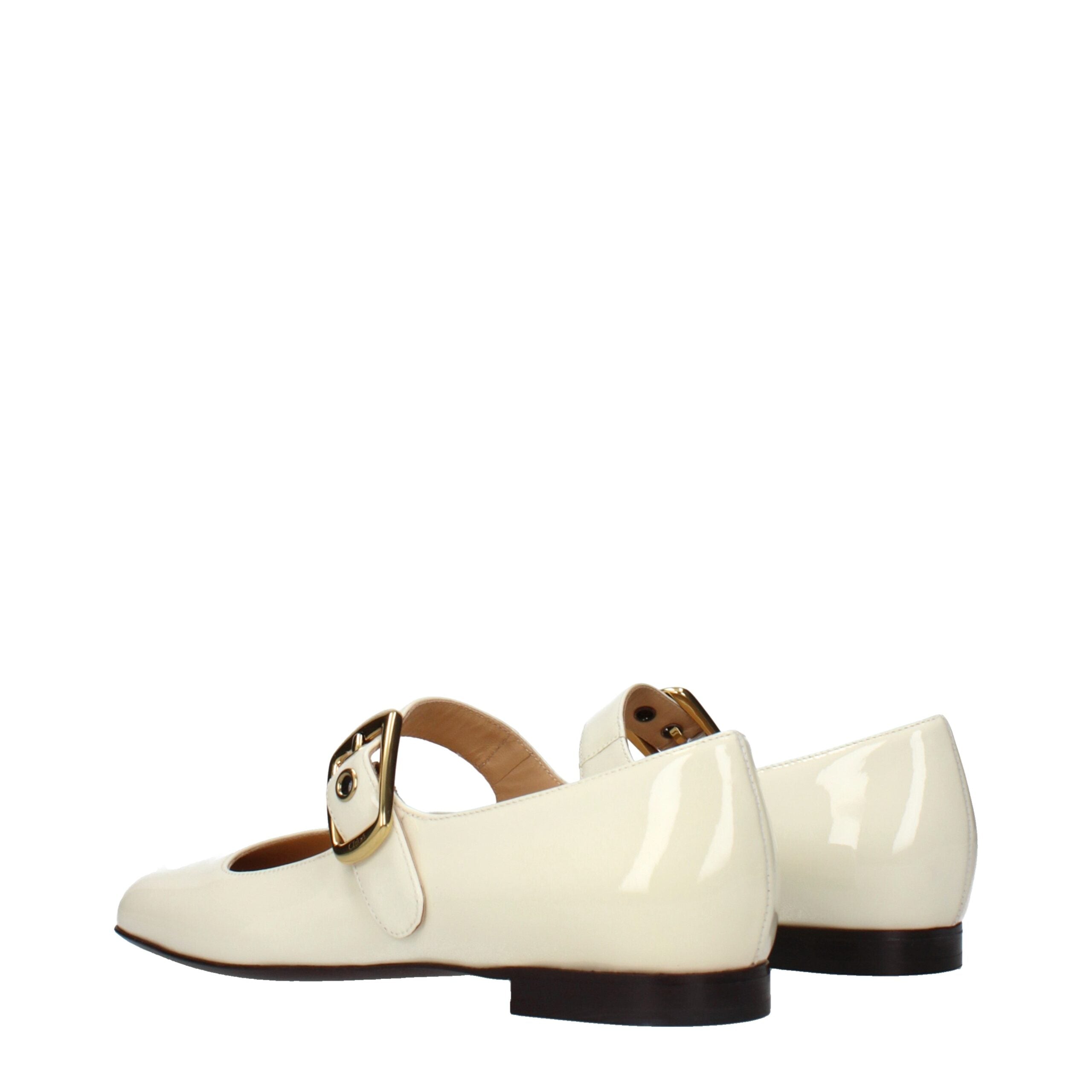Chloé Beige Leather Ballet Flats - Artisanal Luxury Elegance
