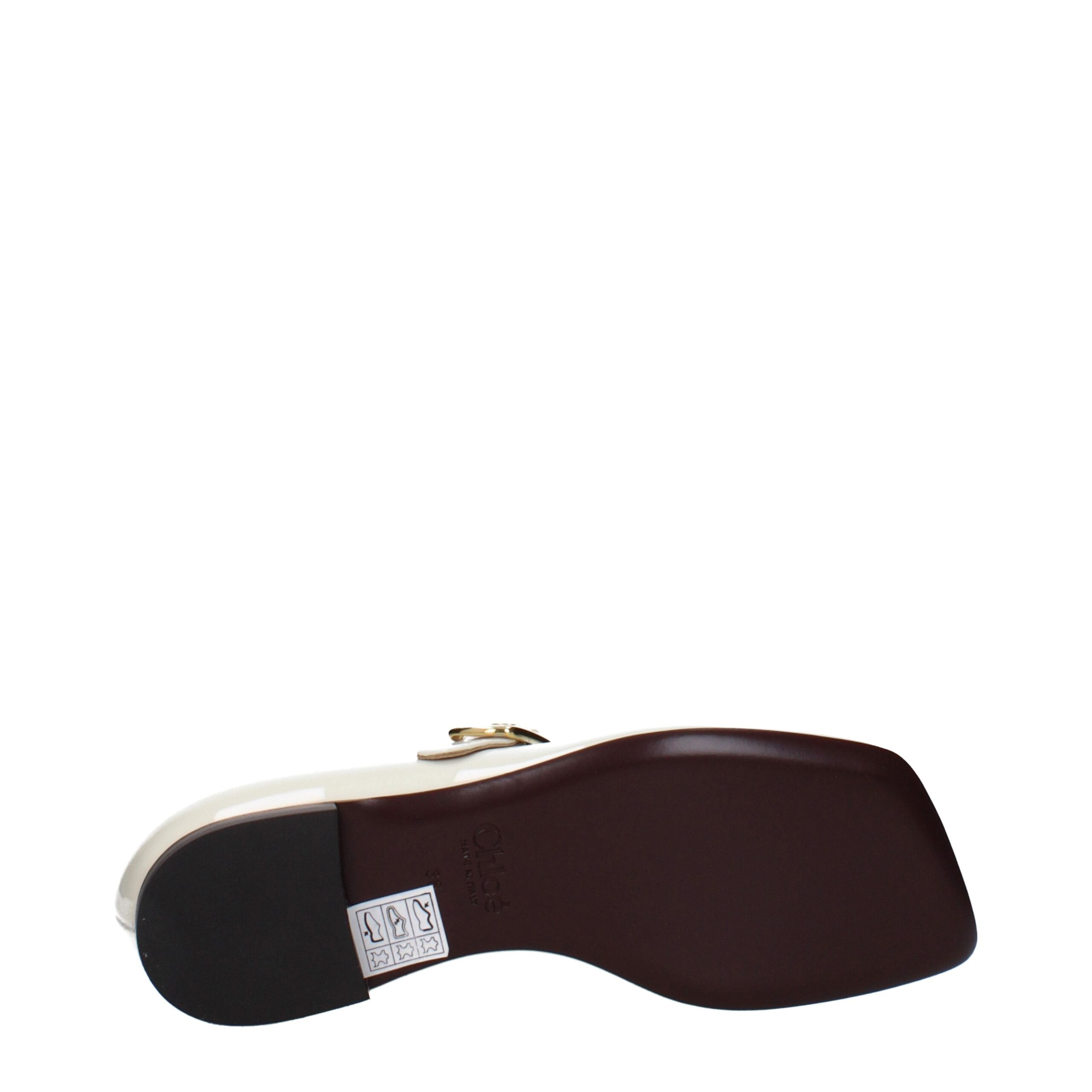 Chloé Beige Leather Ballet Flats - Artisanal Luxury Elegance