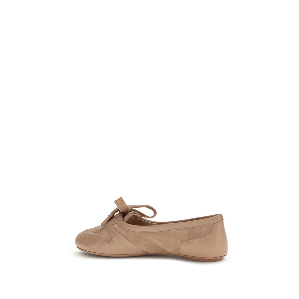 Experience the exquisite allure of Gianvito Rossi's Multicolor Calf Leather Bos Taurus Ballet Flats, where Italian craftsmanship meets timeless elegance for unparalleled sophistication.
