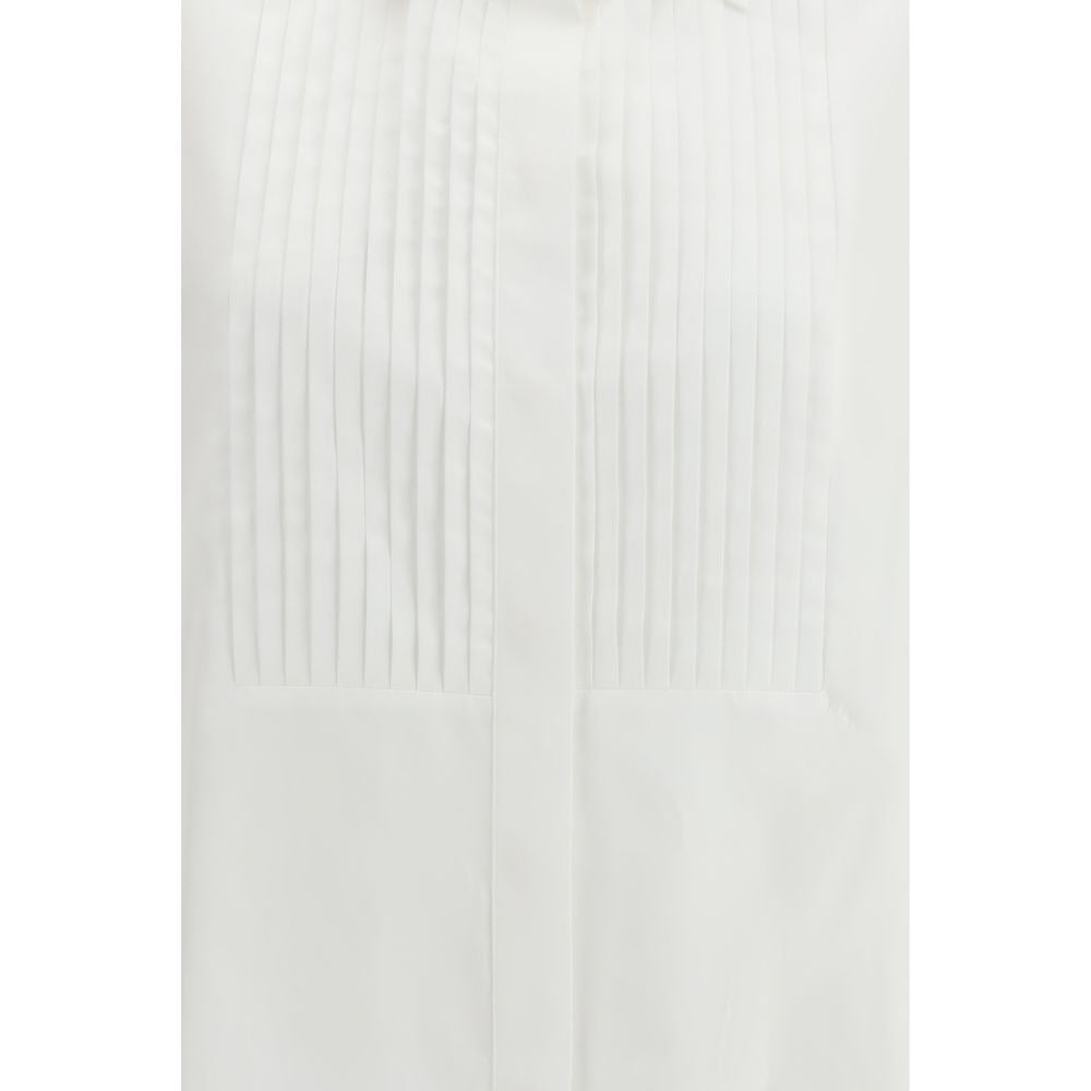 Golden Goose White Cotton Dress Shirt – Artisanal Luxury Elegance