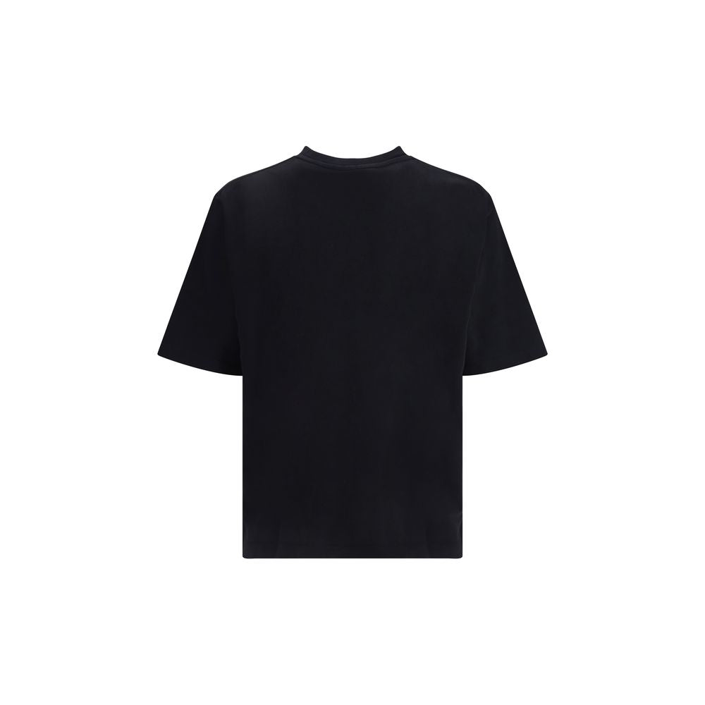 Dsquared² Black Cotton T-Shirt - Oversized Designer Couture