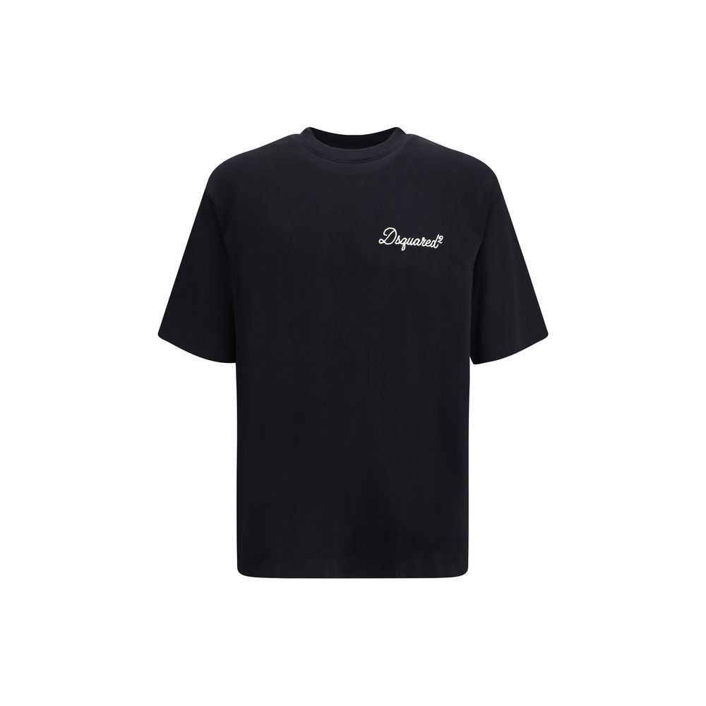 Dsquared² Black Cotton T-Shirt – Artisanal Luxe Essential