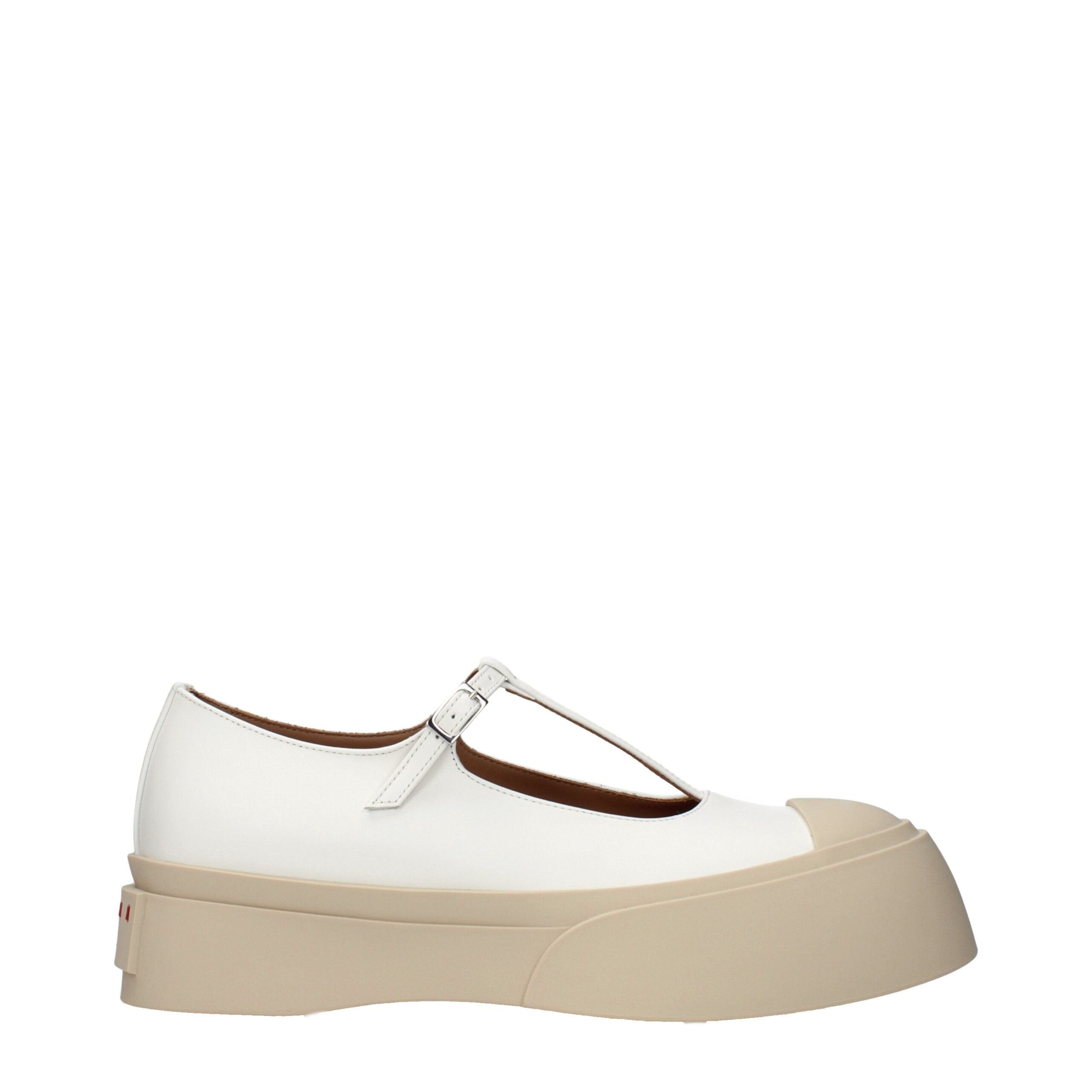 Experience the exquisite Marni White Leather Slip-On Loafers, where artisanal craftsmanship meets effortless elegance, perfect for the discerning individual.