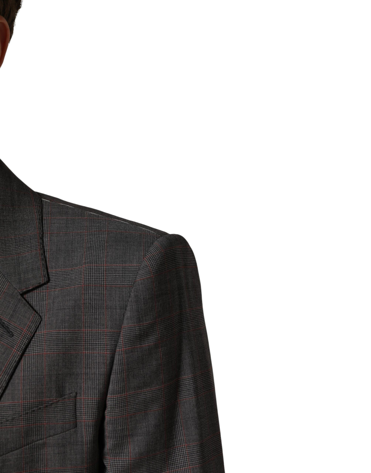 Discover the allure of the Dolce & Gabbana Gray Wool Blazer, a masterpiece of Italian craftsmanship in luxurious virgin wool, perfect for the discerning individual.