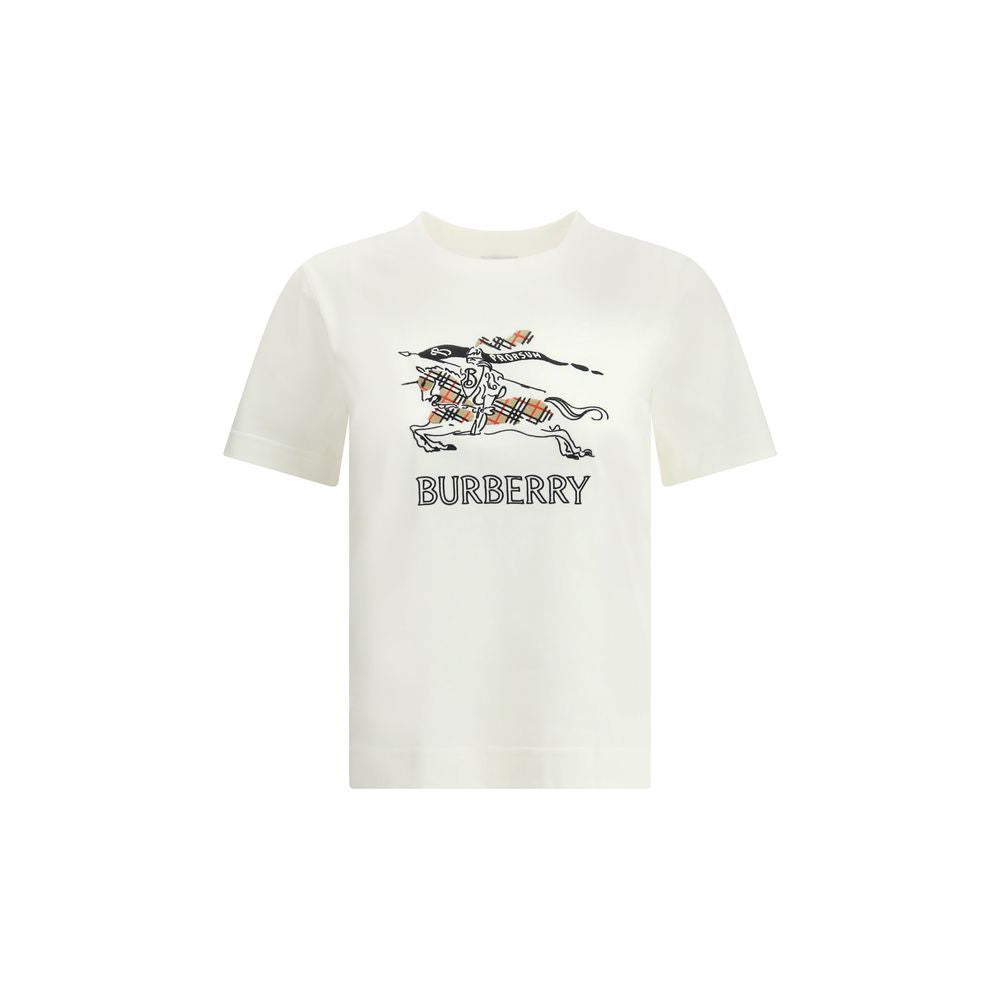 Burberry White Cotton T-Shirt - Timeless Designer Elegance