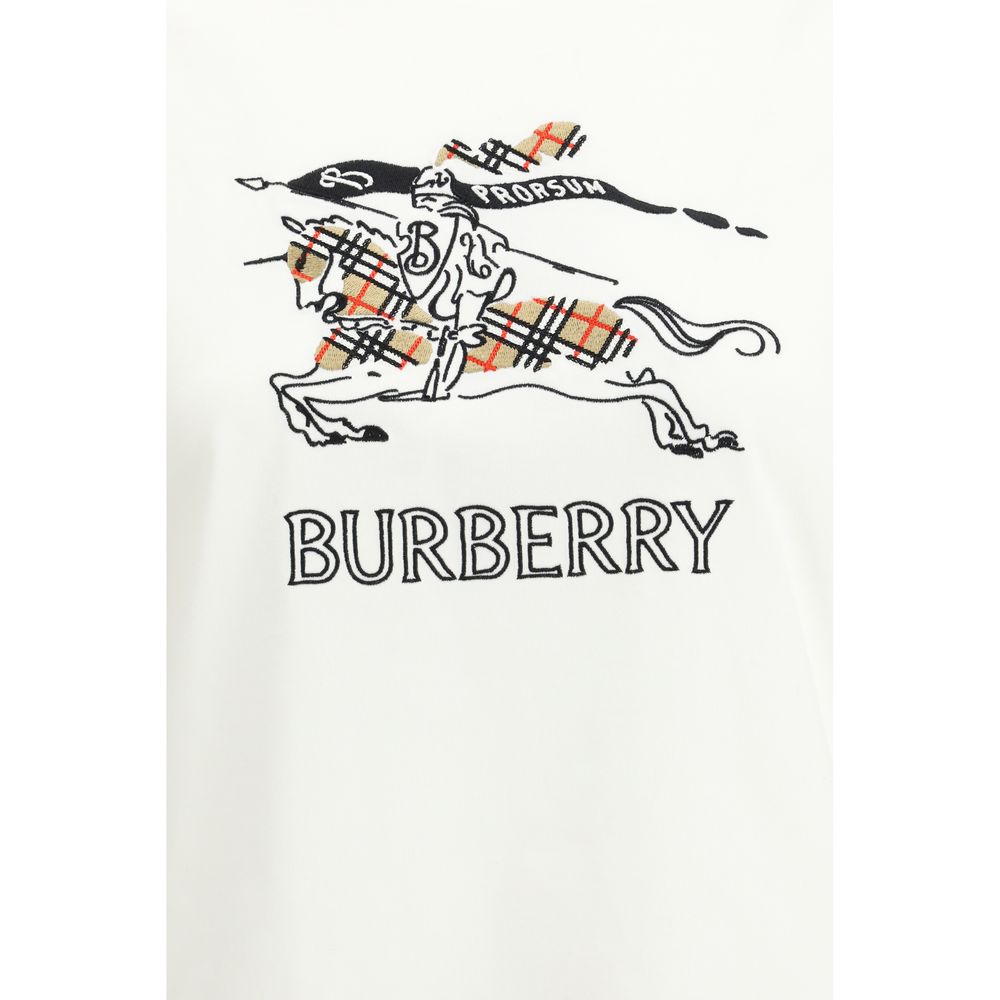 Burberry White Cotton T-Shirt - Timeless Designer Elegance