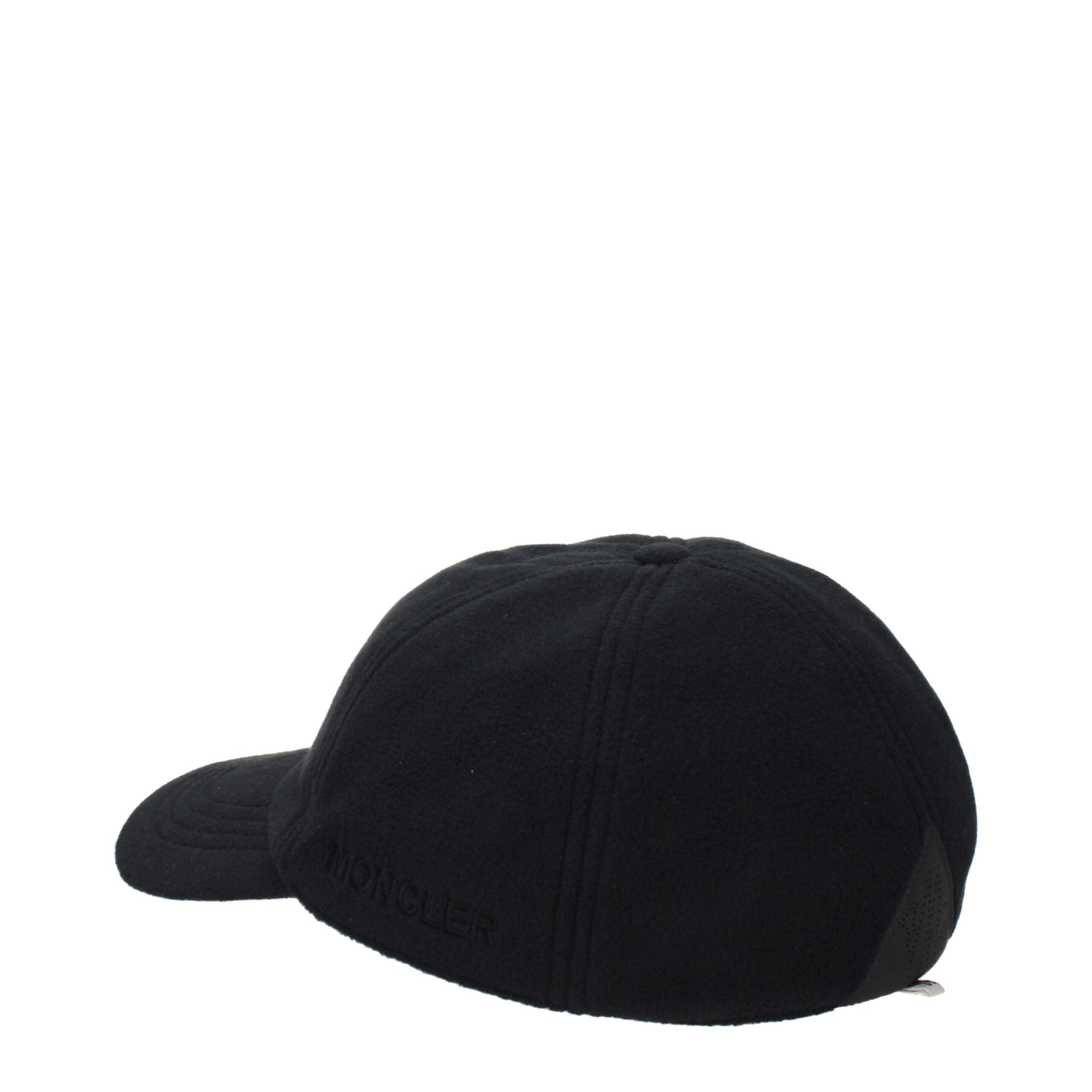 Moncler Black Polyester Cap – Timeless Luxury Accessory