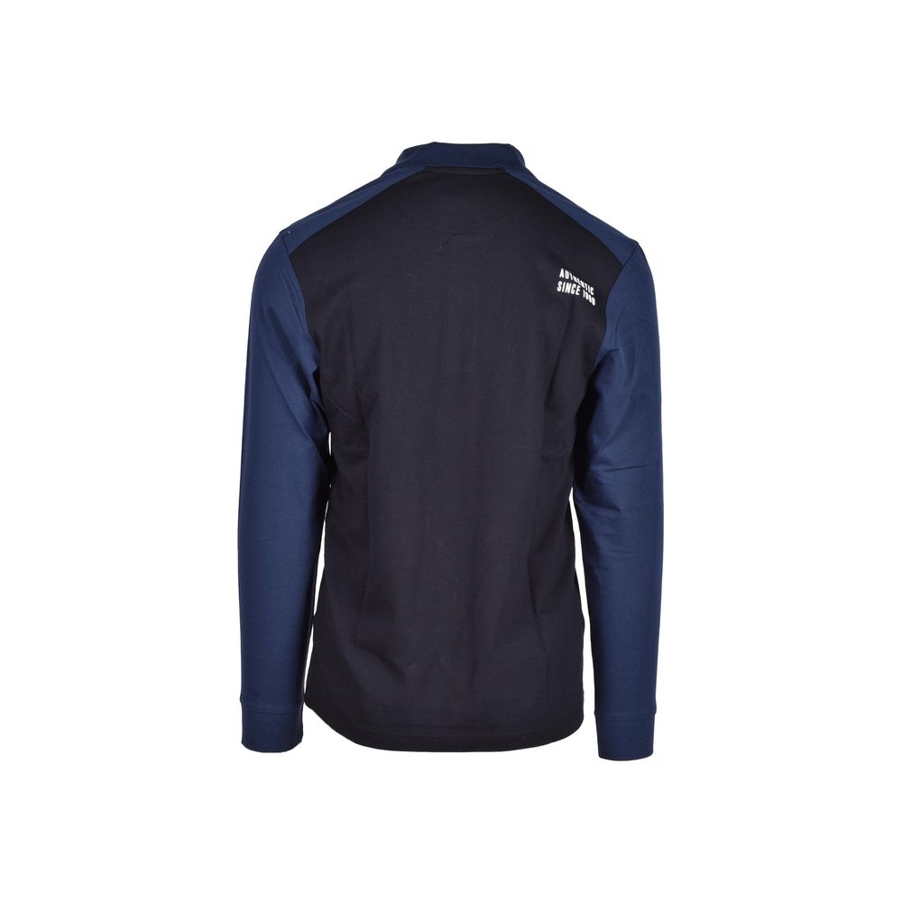 Bikkembergs Blue Cotton Polo Shirt - Artisanal Luxury Redefined