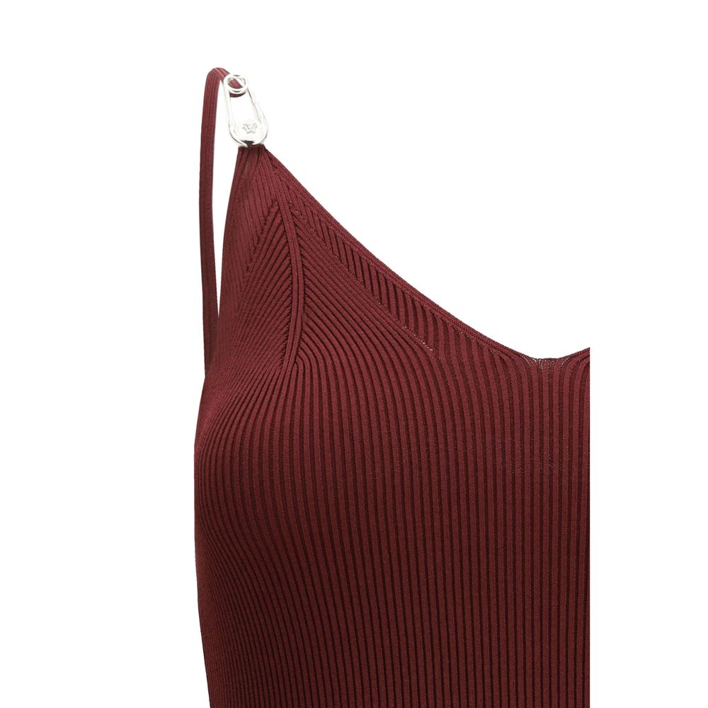 Experience the allure of the Versace Bordeaux Viscose Casual Dress, a body-skimming masterpiece in premium stretch viscose knit, epitomizing timeless elegance and luxurious comfort.