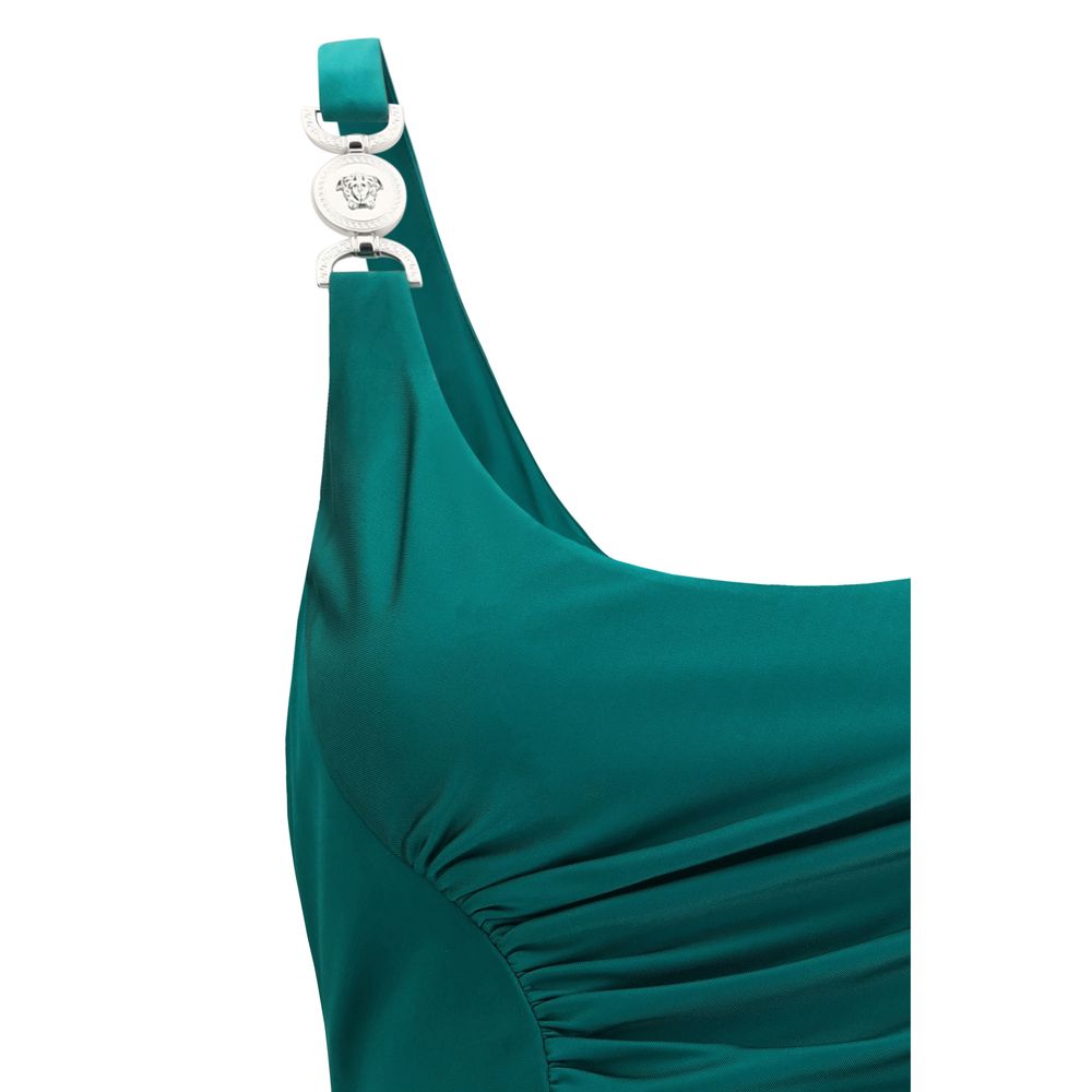 Elevate your wardrobe with the Versace Bicolor Viscose Casual Dress, a masterpiece of luxurious craftsmanship and sustainable elegance for any refined occasion.