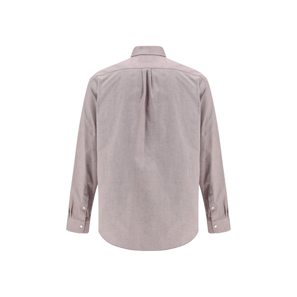 Discover the Fendi Bordeaux Cotton Shirt, a masterpiece of iridescent burgundy cotton that elevates your style with luxurious craftsmanship and timeless elegance.