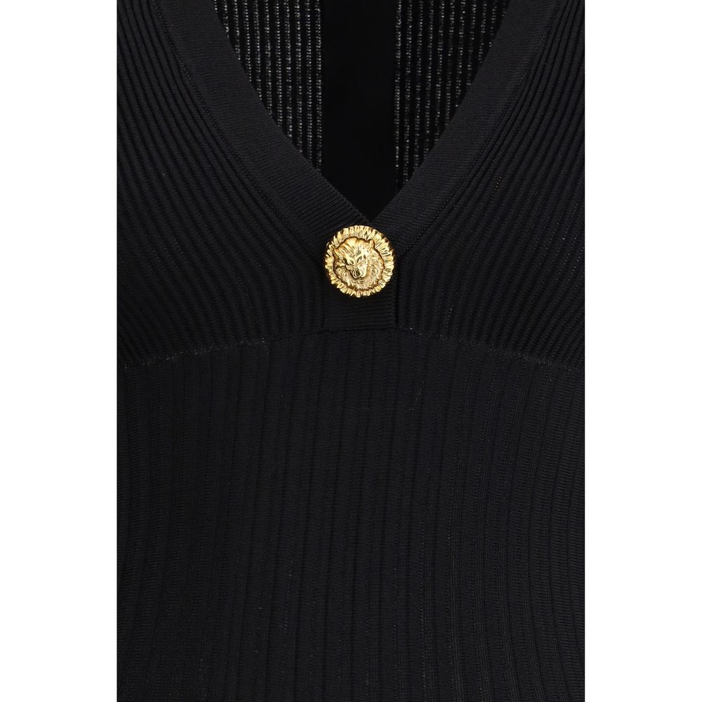 Balmain Black Viscose Casual Dress