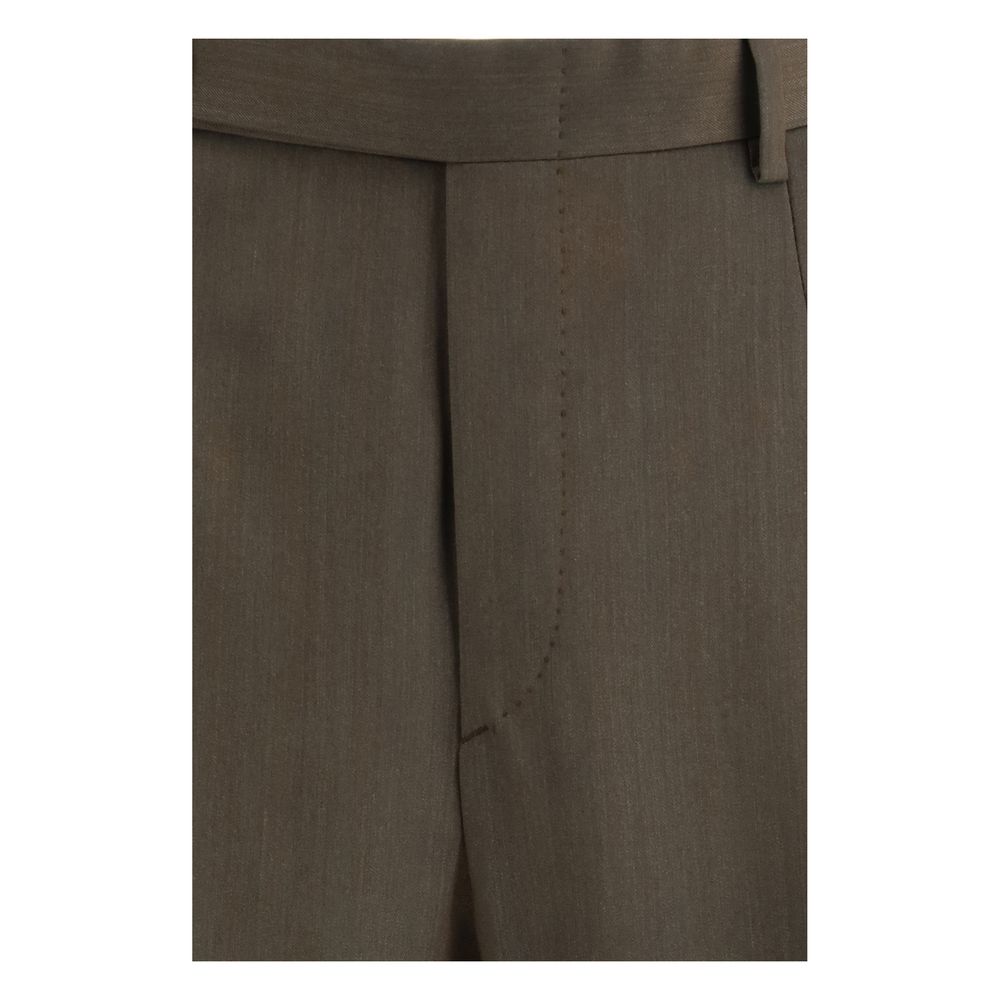 Brioni Bicolor Fleece Wool Casual Pants - Timeless Luxury Style