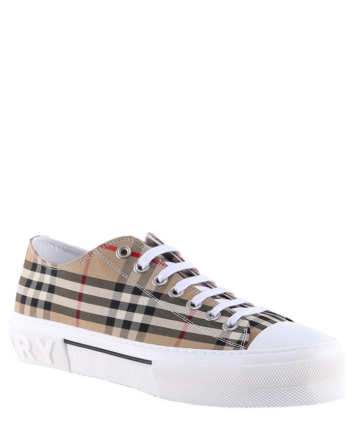 Burberry Archive Beige Italian Leather Sneakers - DEA STILOSA MILANO