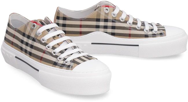 Burberry Archive Beige Italian Leather Sneakers - DEA STILOSA MILANO