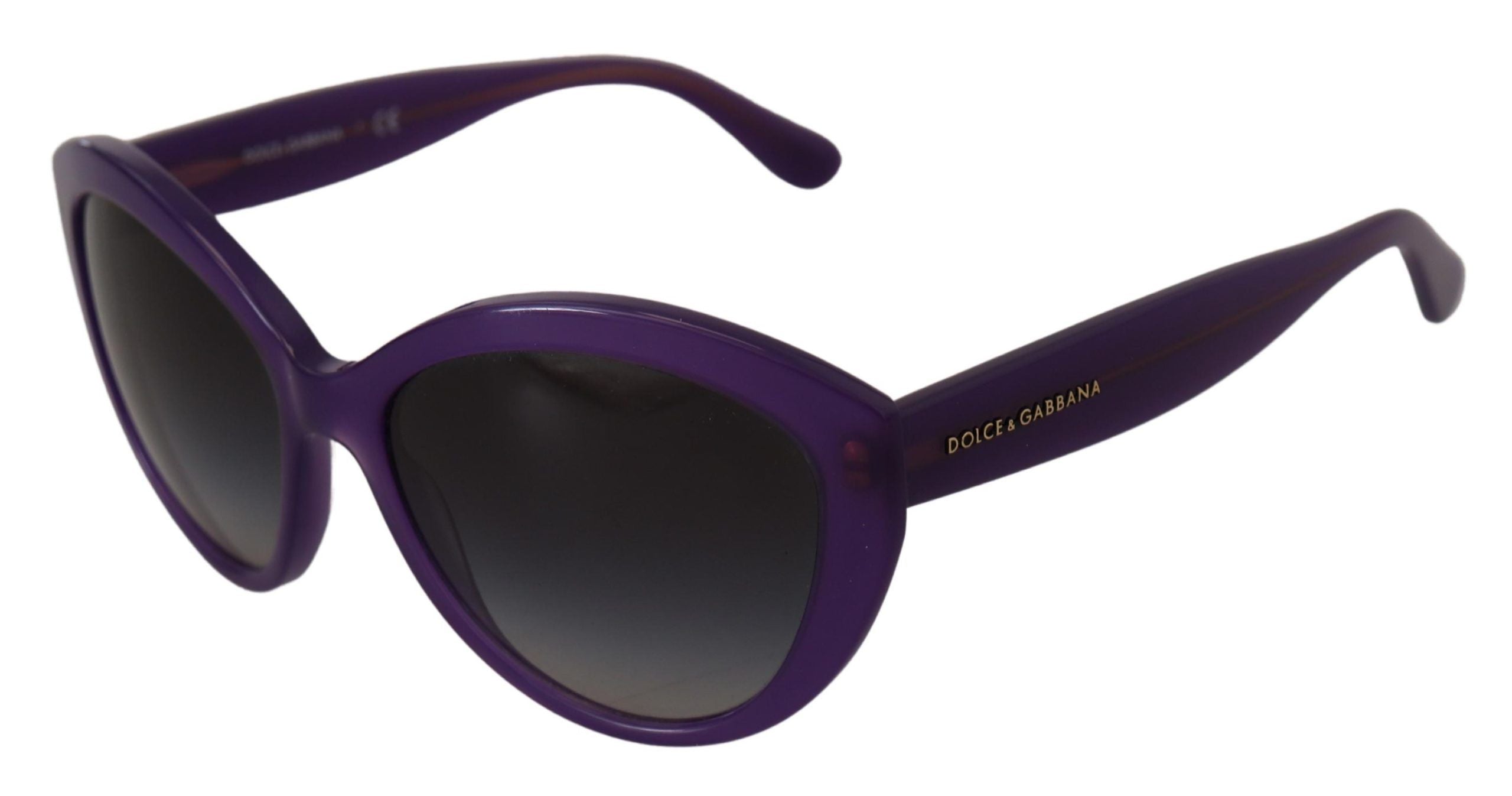 Dolce & Gabbana Chic Purple Cat-Eye Designer Sunglasses - DEA STILOSA MILANO