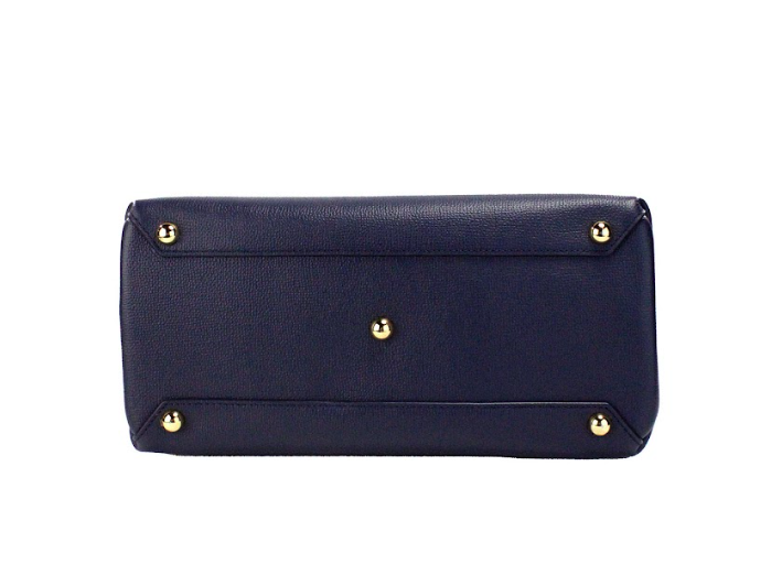 Burberry Banner Medium Regency Blue Leather Tote Crossbody Handbag Purse - DEA STILOSA MILANO