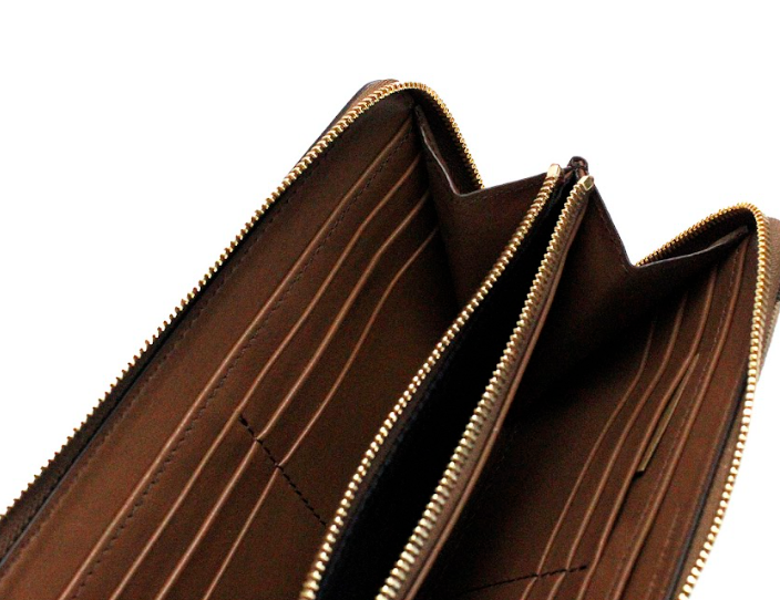 Burberry Elmore Tan Grainy Leather House Check Canvas Continental Clutch Wallet - DEA STILOSA MILANO