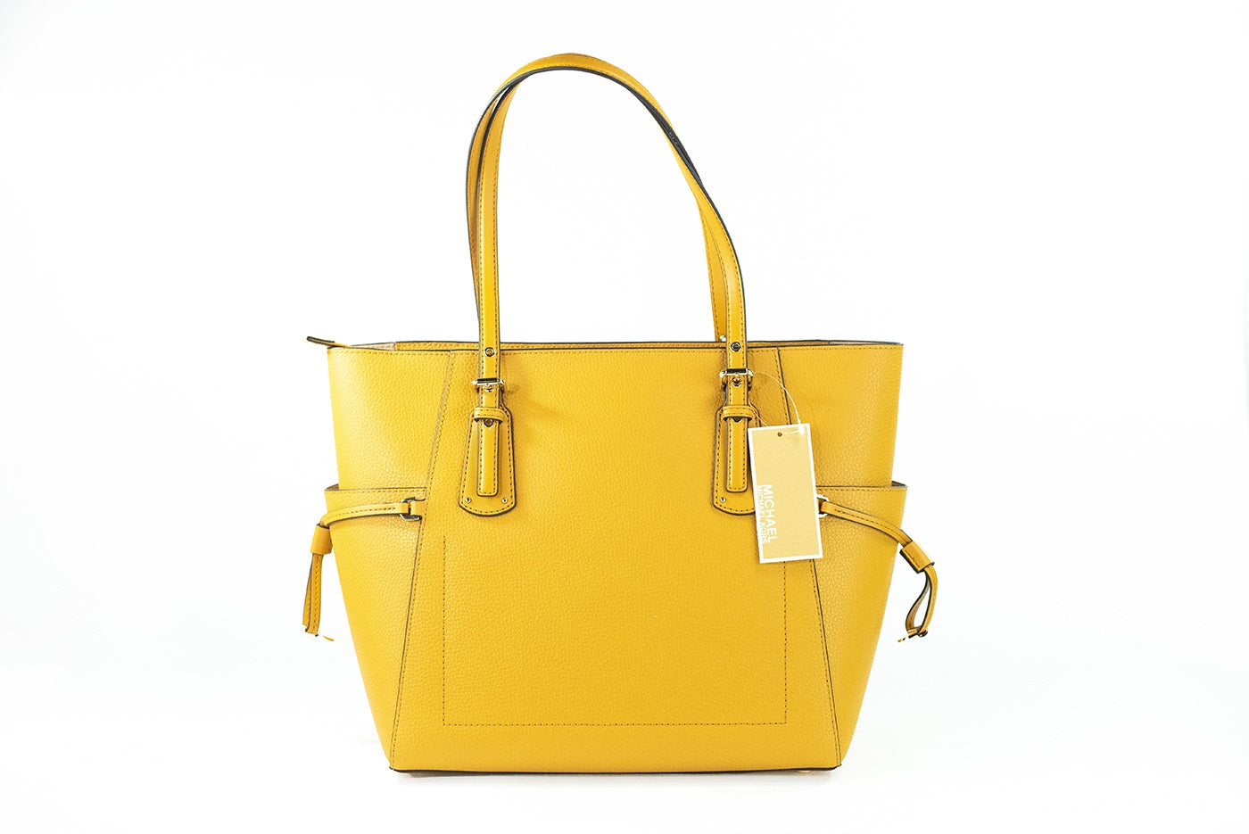 Michael Kors Voyager Large Marigold Pebbled Leather East West Tote Bag Purse - DEA STILOSA MILANO