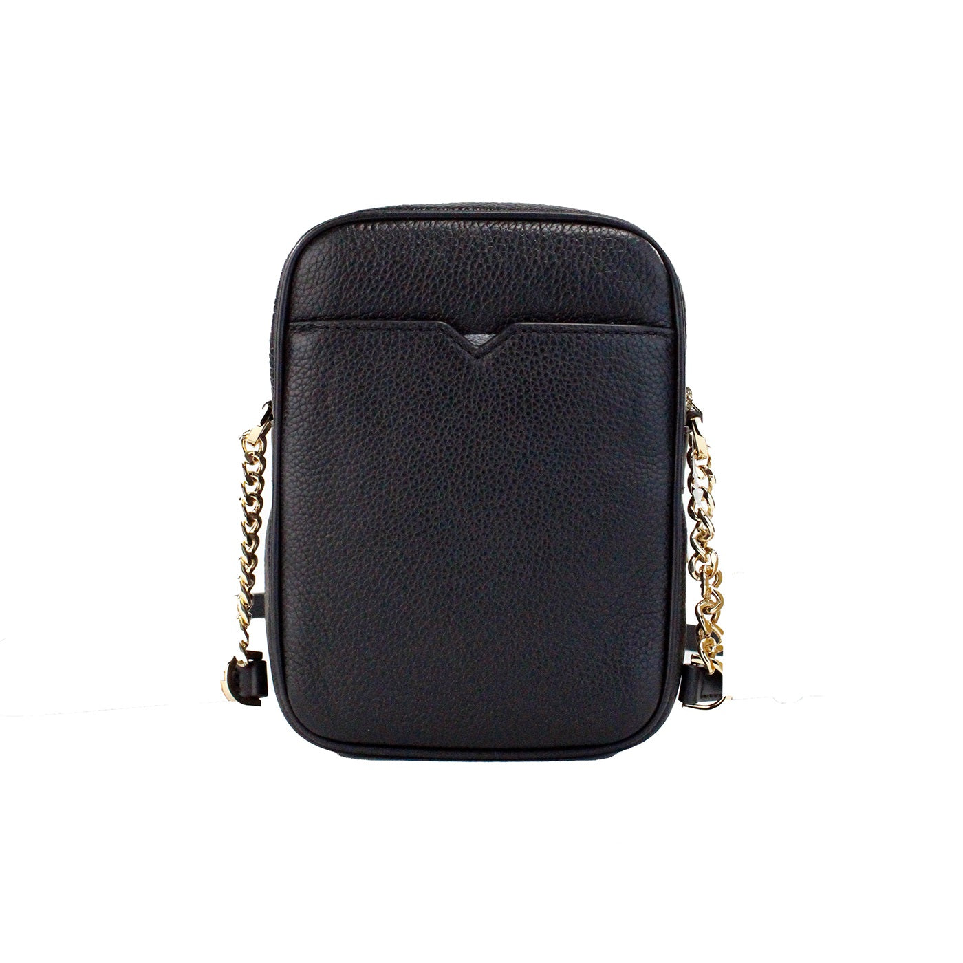 Michael Kors Flight Black Pebbled Leather North South Chain Crossbody Bag - DEA STILOSA MILANO