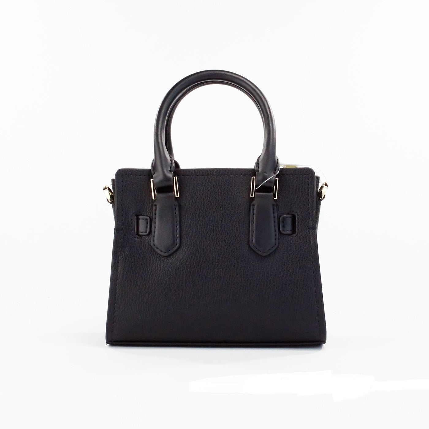 Michael Kors Hamilton XS Small Black Grained Leather Satchel Crossbody Bag Purse - DEA STILOSA MILANO