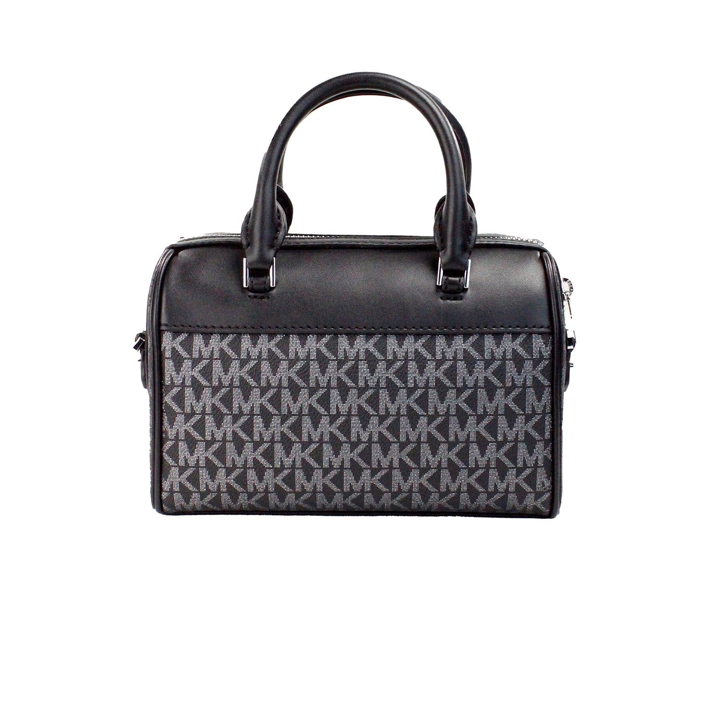 Michael Kors Travel XS Black Silver Signature PVC Duffle Crossbody Bag Purse - DEA STILOSA MILANO