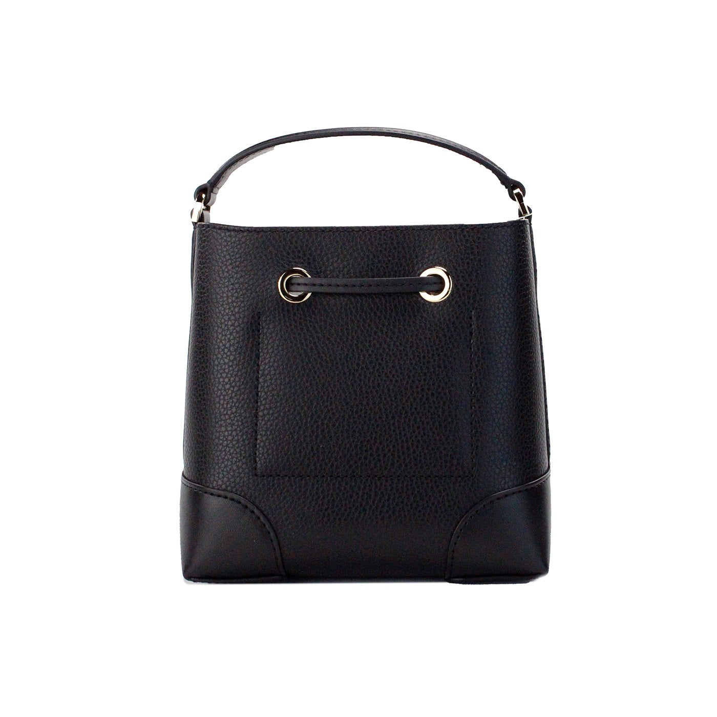 Michael Kors Mercer Small Black Pebbled Leather Bucket Crossbody Bag Purse - DEA STILOSA MILANO