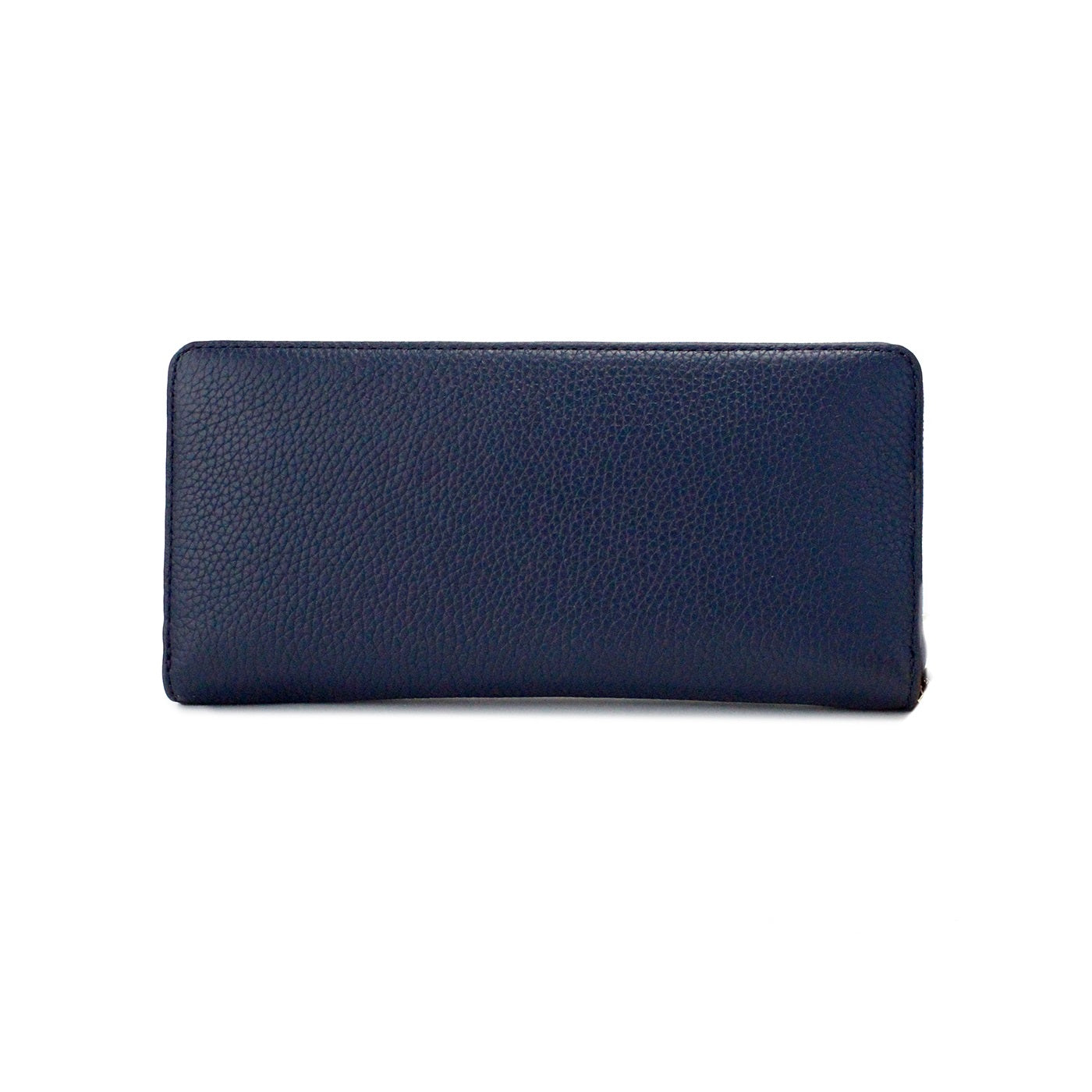 Michael Kors Jet Set Travel Large Navy Pebbled Leather Continental Wrist Wallet - DEA STILOSA MILANO