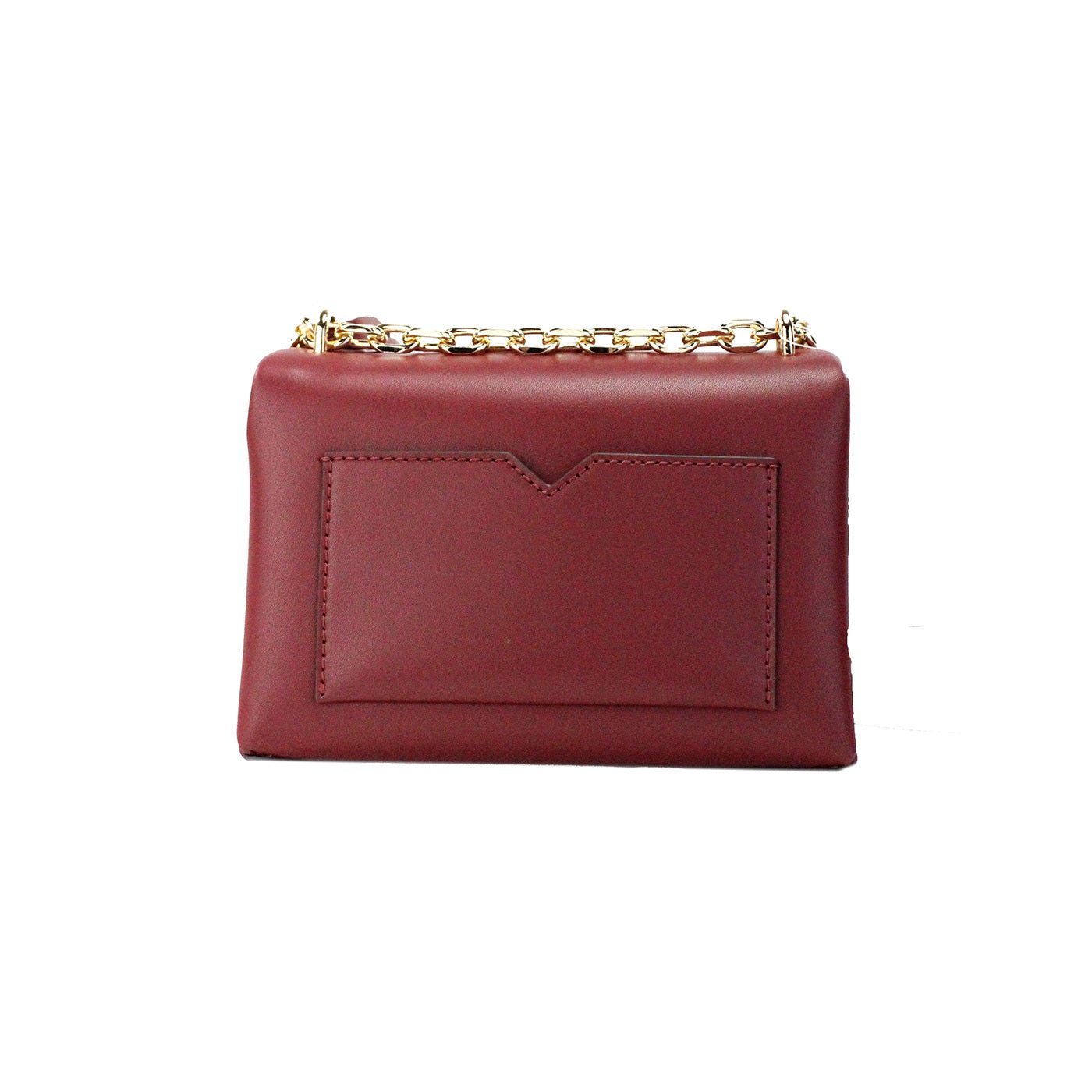 Michael Kors Cece Small Dark Cherry Vegan Leather Convertible Flap Crossbody Bag - DEA STILOSA MILANO