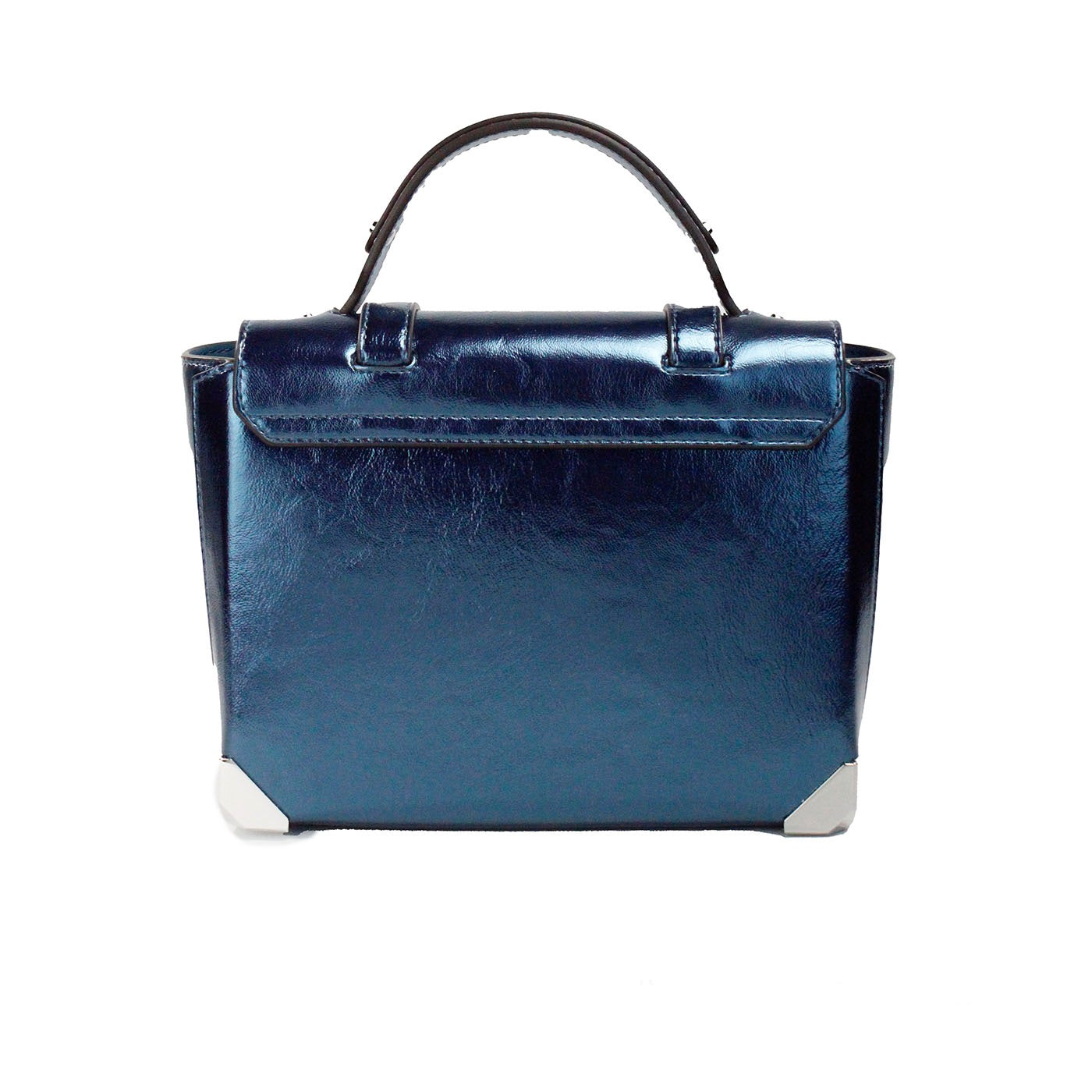 Michael Kors Manhattan Medium Teal Leather Top Handle Satchel Bag - DEA STILOSA MILANO