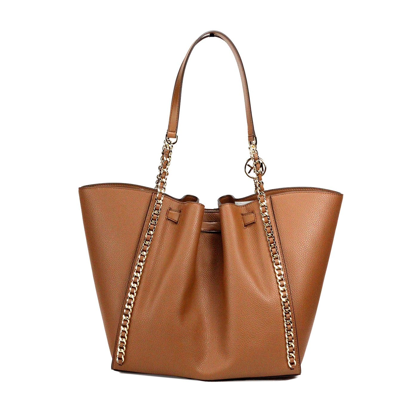 Michael Kors Mina Large Luggage Leather Belted Chain Inlay Tote Bag - DEA STILOSA MILANO