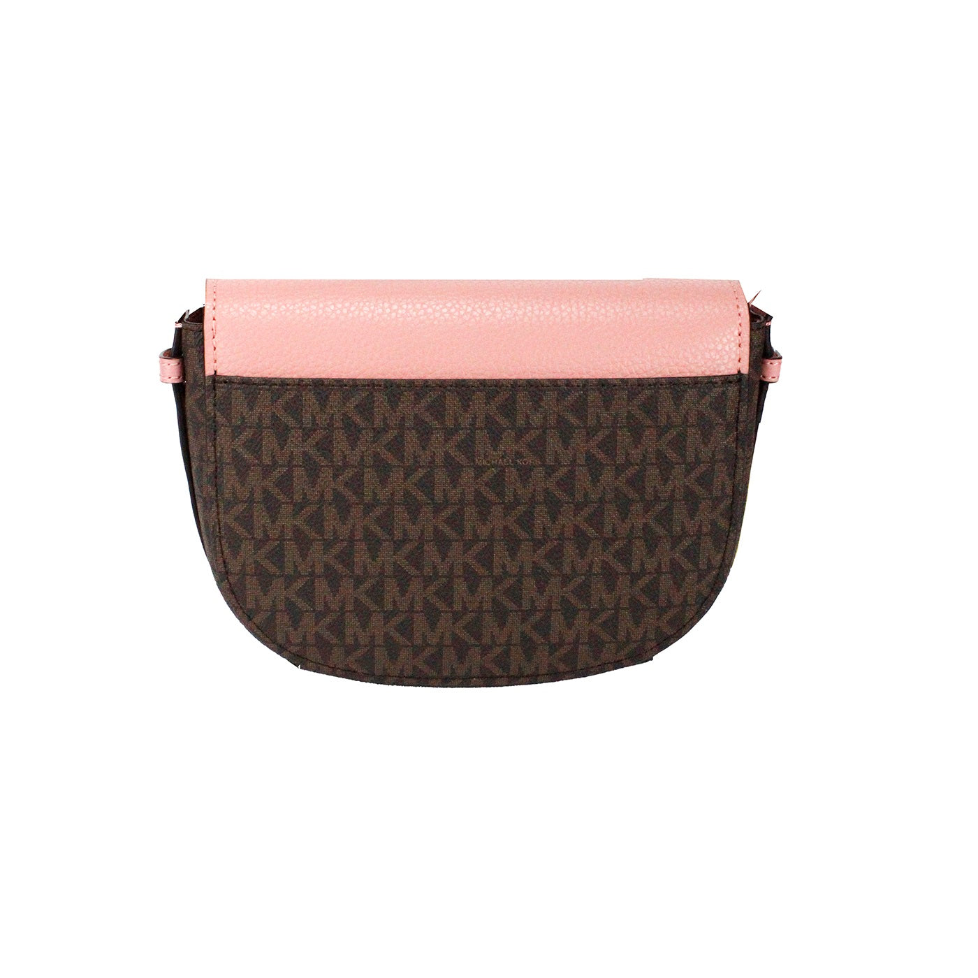 Michael Kors Reed Small Primrose Signature PVC Flap Saddle Crossbody Bag - DEA STILOSA MILANO