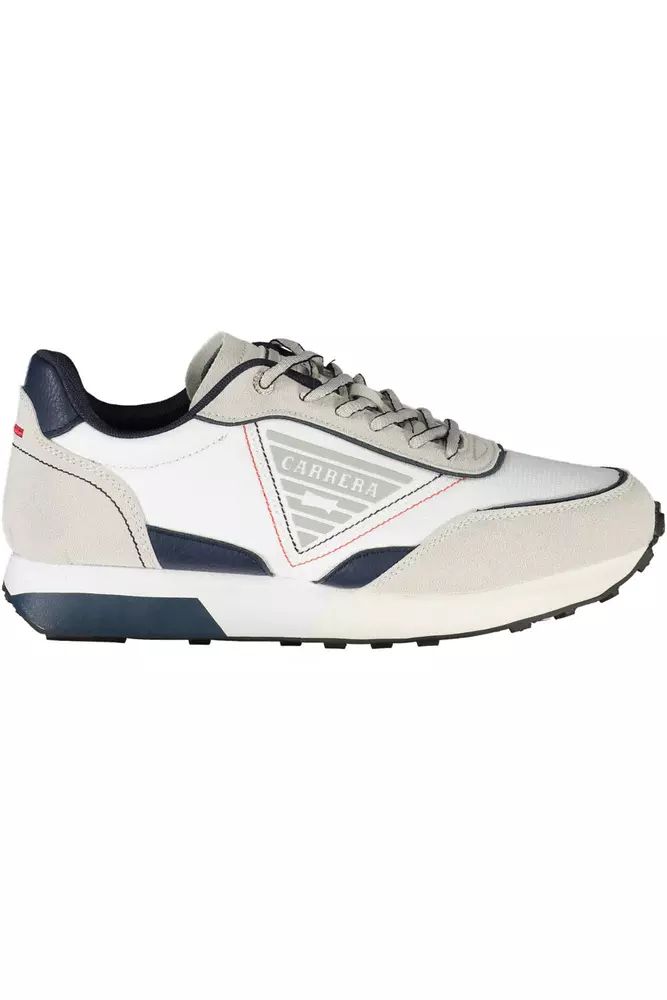Carrera White Polyester Sneaker - DEA STILOSA MILANO