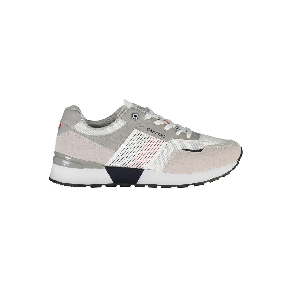 Carrera White Polyester Sneaker - DEA STILOSA MILANO
