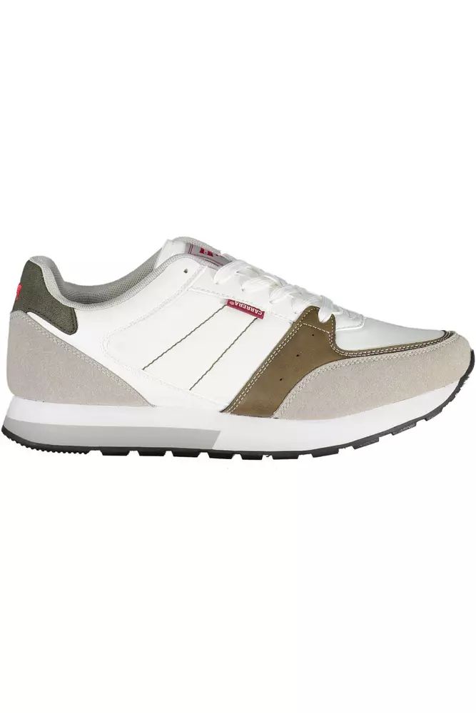 Carrera White Polyester Sneaker - DEA STILOSA MILANO