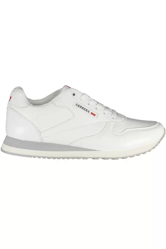 Carrera White Polyester Sneaker - DEA STILOSA MILANO