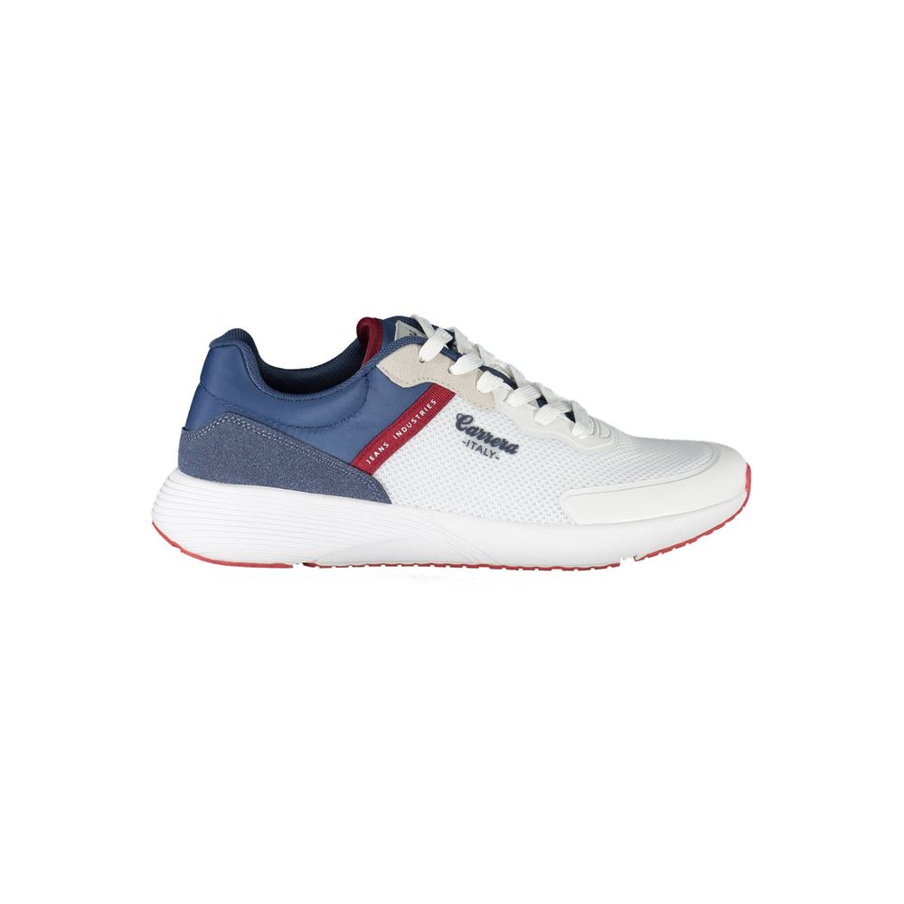 Carrera White Polyester Sneaker - DEA STILOSA MILANO